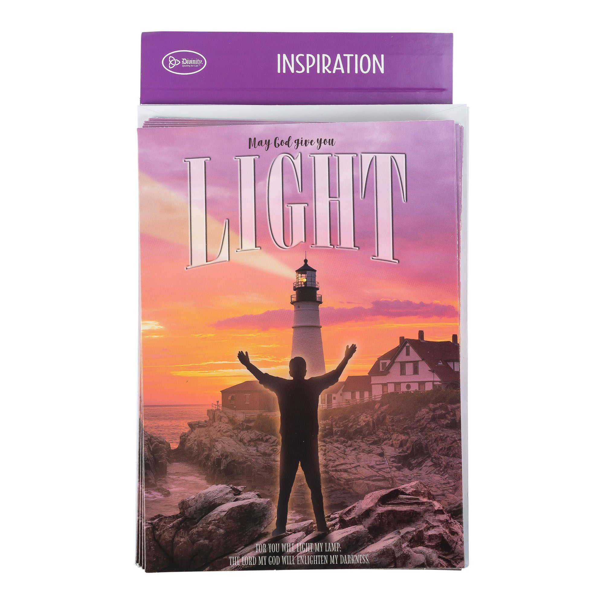 Single Cards: Inspiration, May God Light Your Way (Set of 6)
