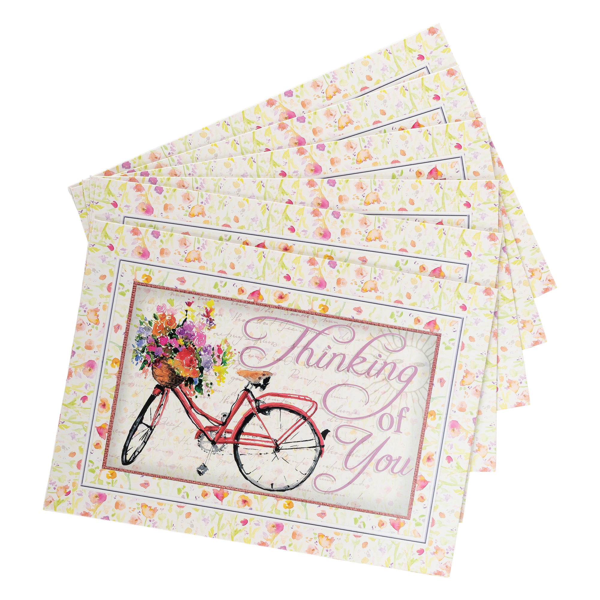 Single Cards: Thinking of You, Bicycle Colossians 1:3 (Set of 6)
