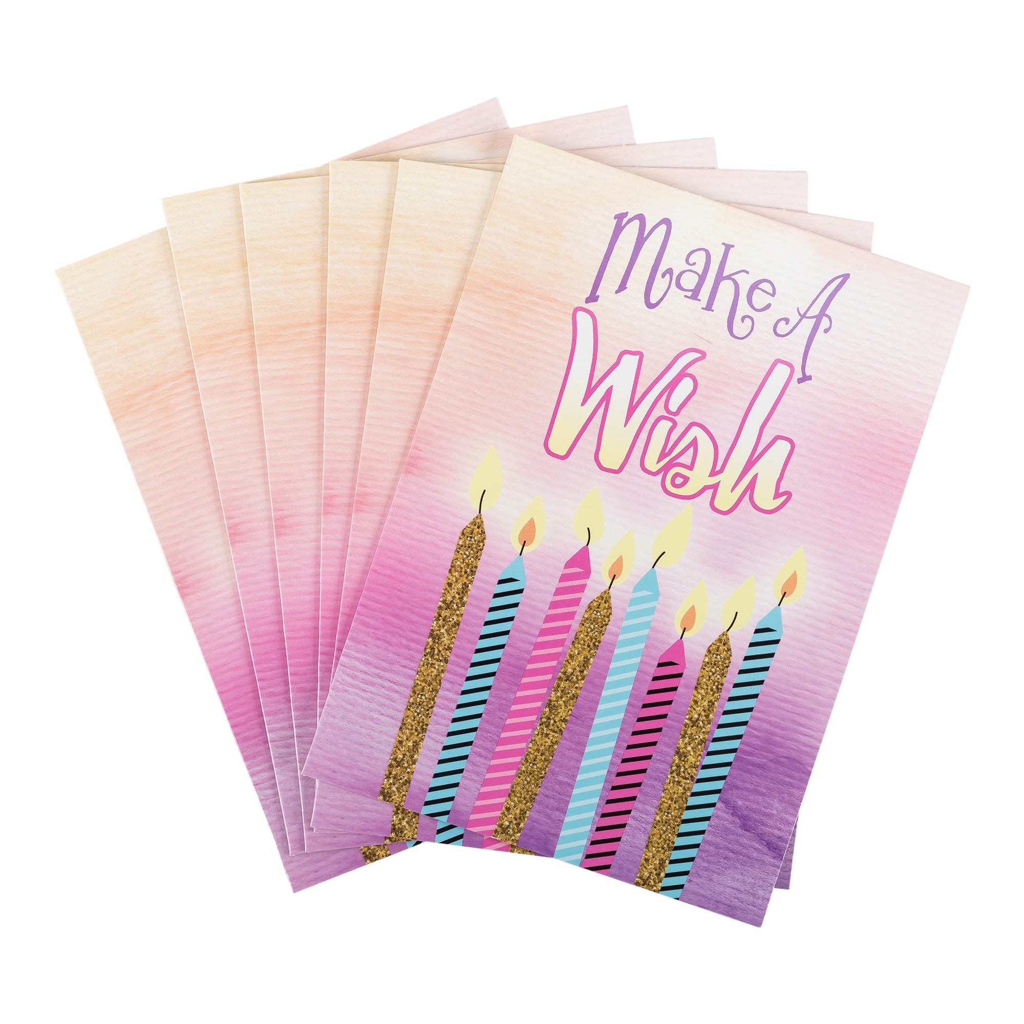 Single Cards: Birthday, Make a Wish (Set of 6)