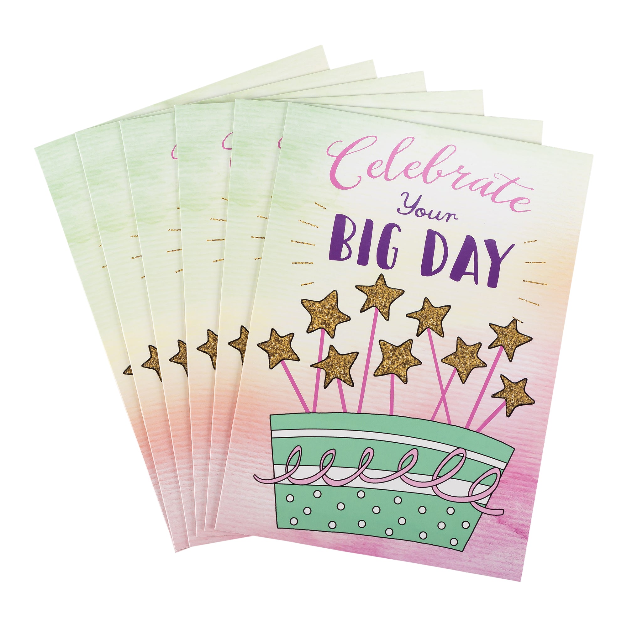 Single Cards: Birthday, Big Day, Celebrate Your Big Day (Set of 6)