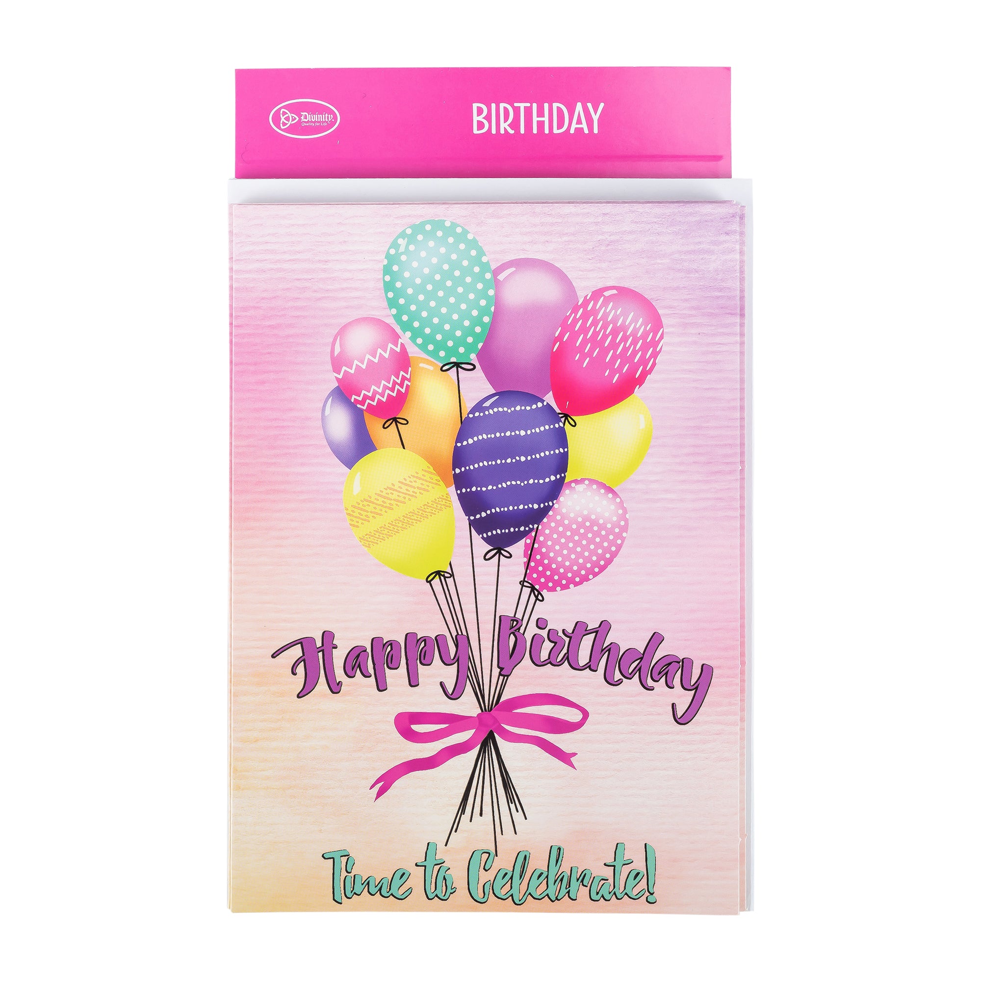 Single Cards: Birthday, Time to Celebrate (Set of 6)