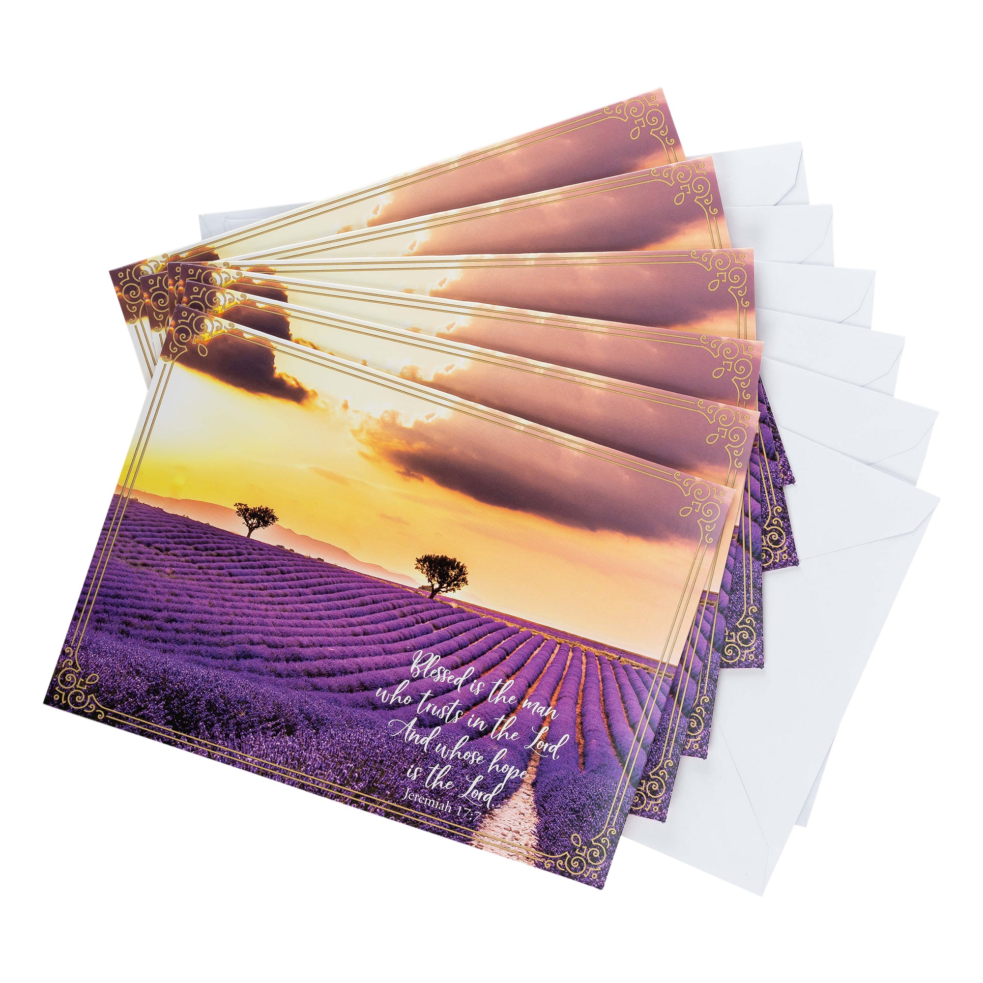Single Cards: Birthday, Fields, Gods Blessings on Your Birthday (Set of 6)