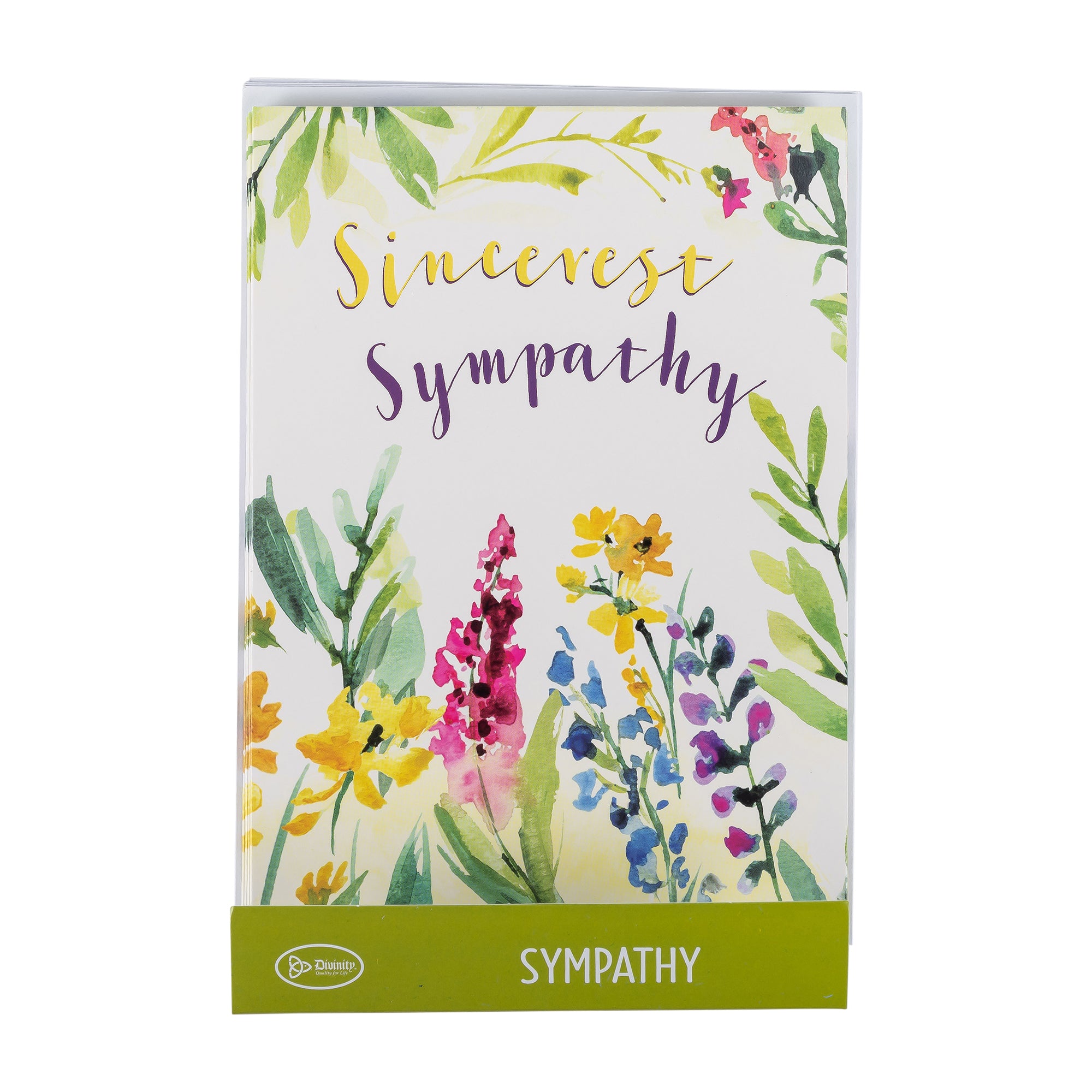 Single Cards: Sympathy Watercolor Psalm 69:29 (Set of 6)