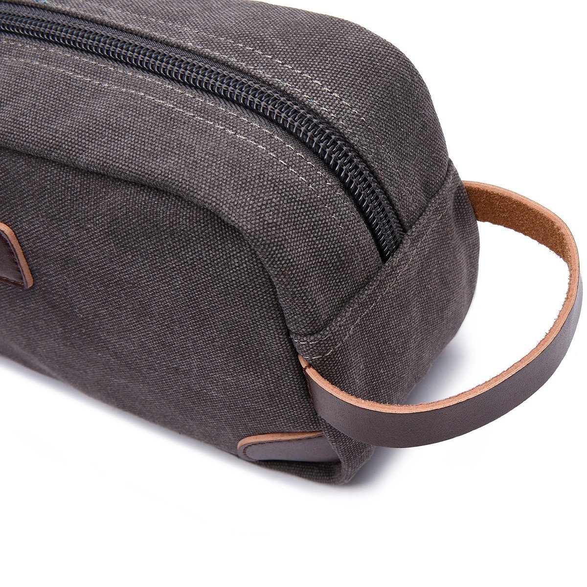 Canvas and Leather Dopp Kit - Nicole Brayden Gifts