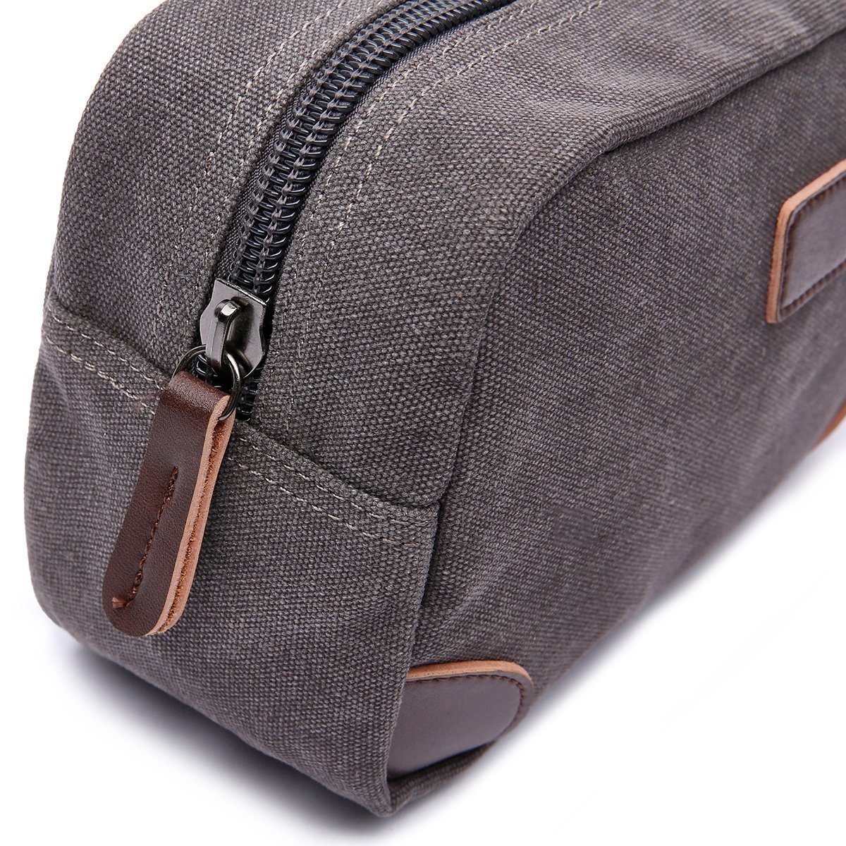 Canvas and Leather Dopp Kit - Nicole Brayden Gifts