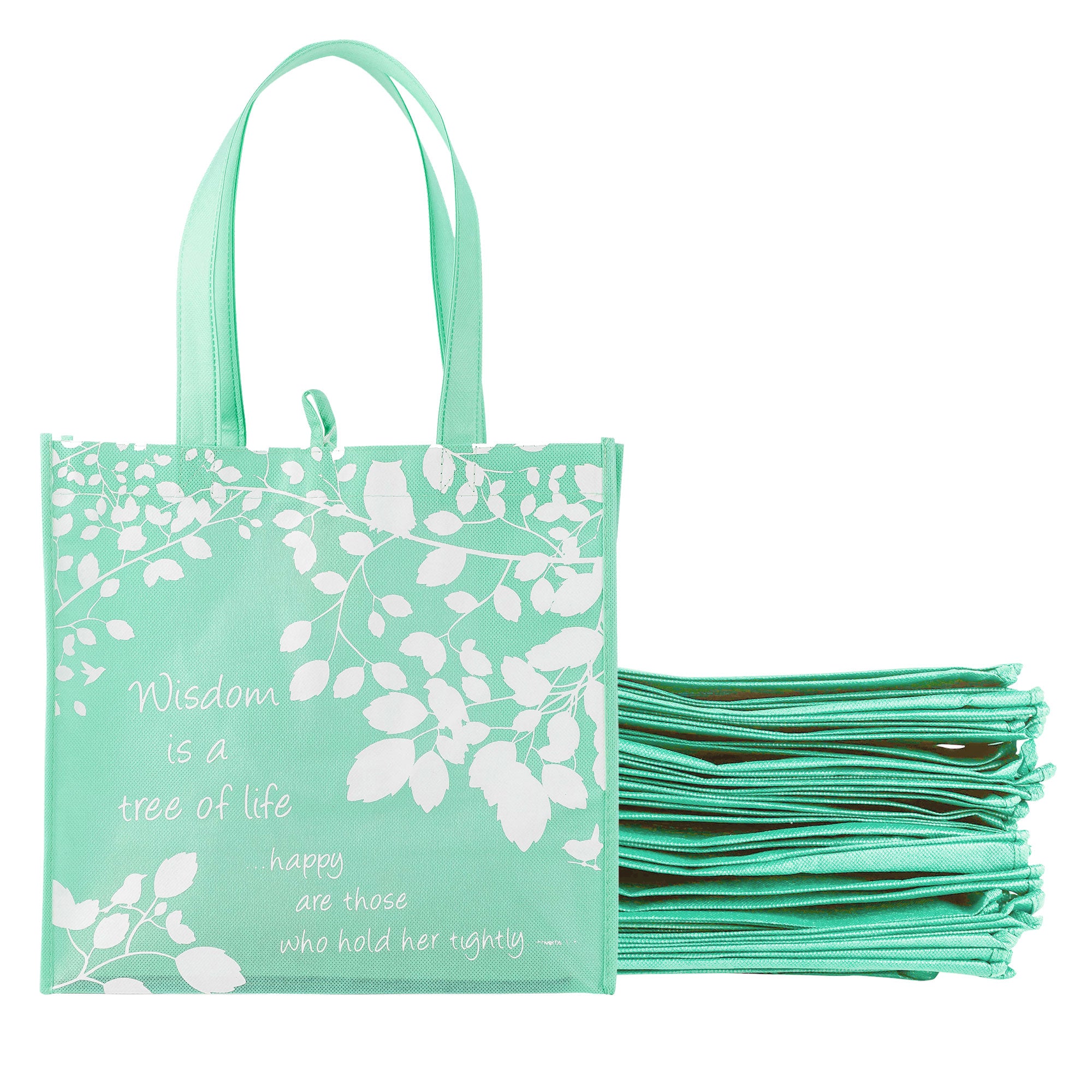 Eco Tote: Teal Wisdom