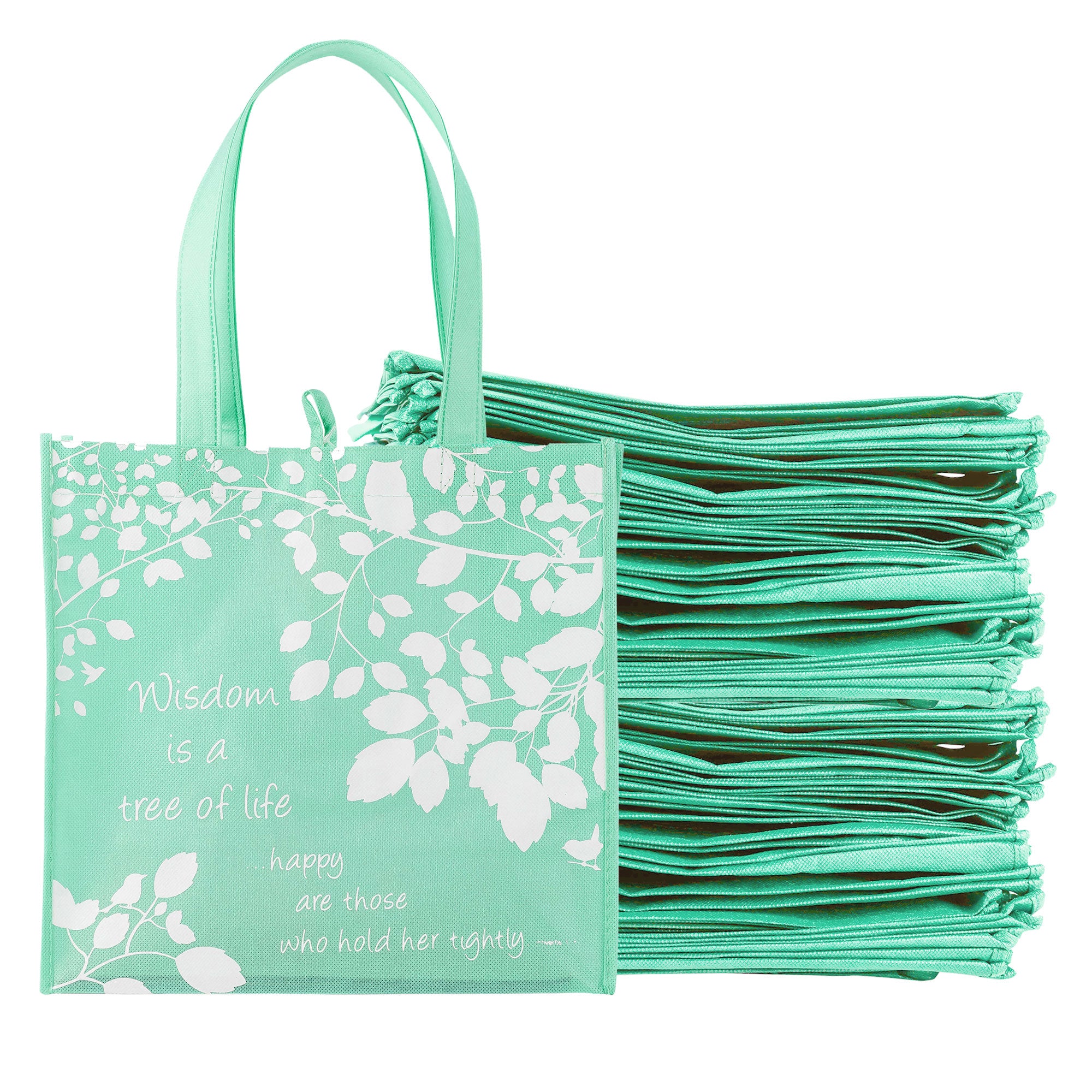 Eco Tote: Teal Wisdom