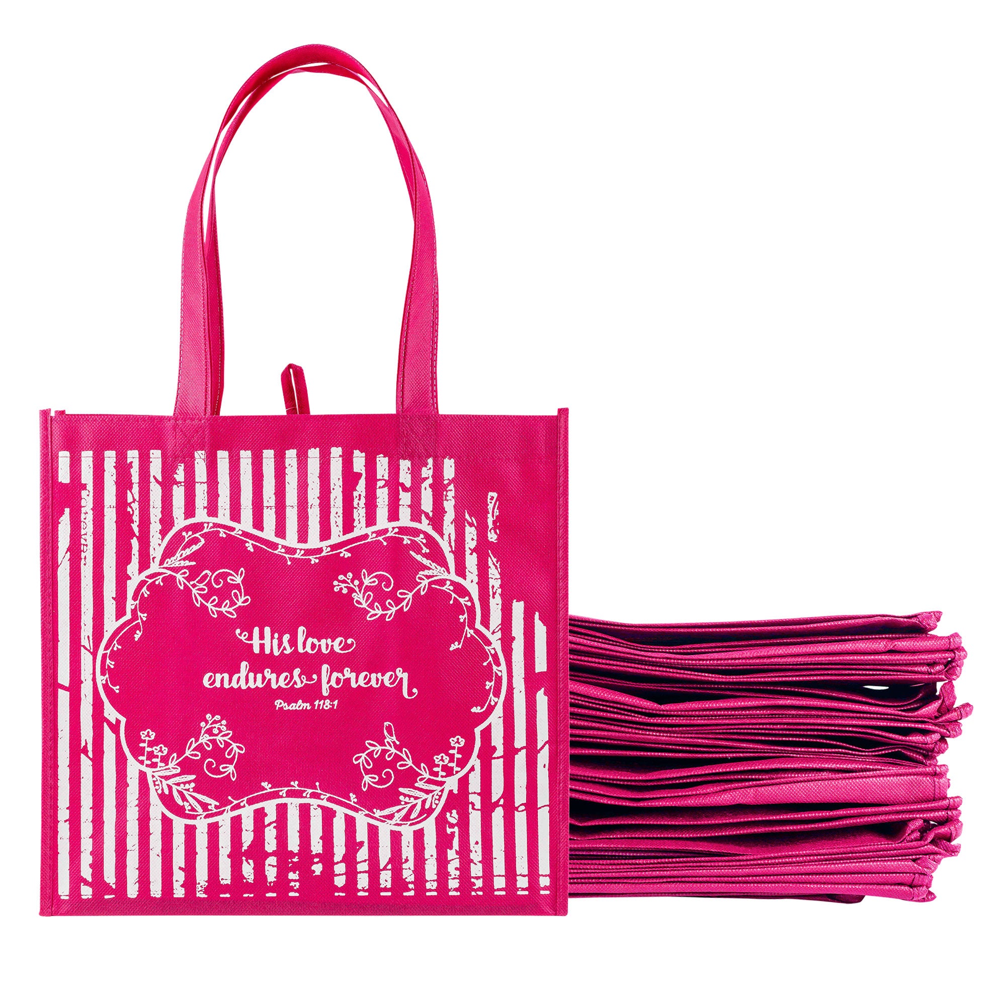 Eco Tote: Pink His Love Endures