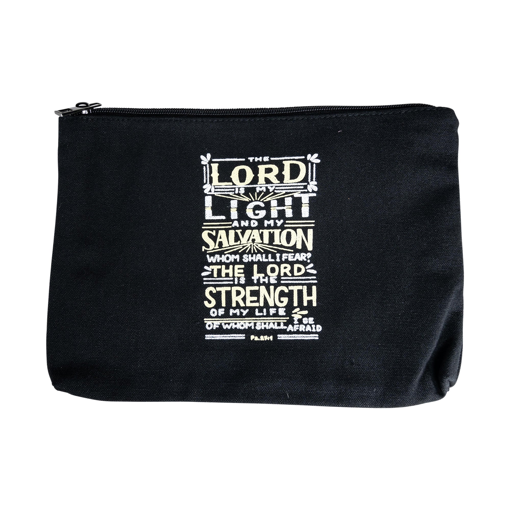 The Lord is my Light Canvas Bag (black)