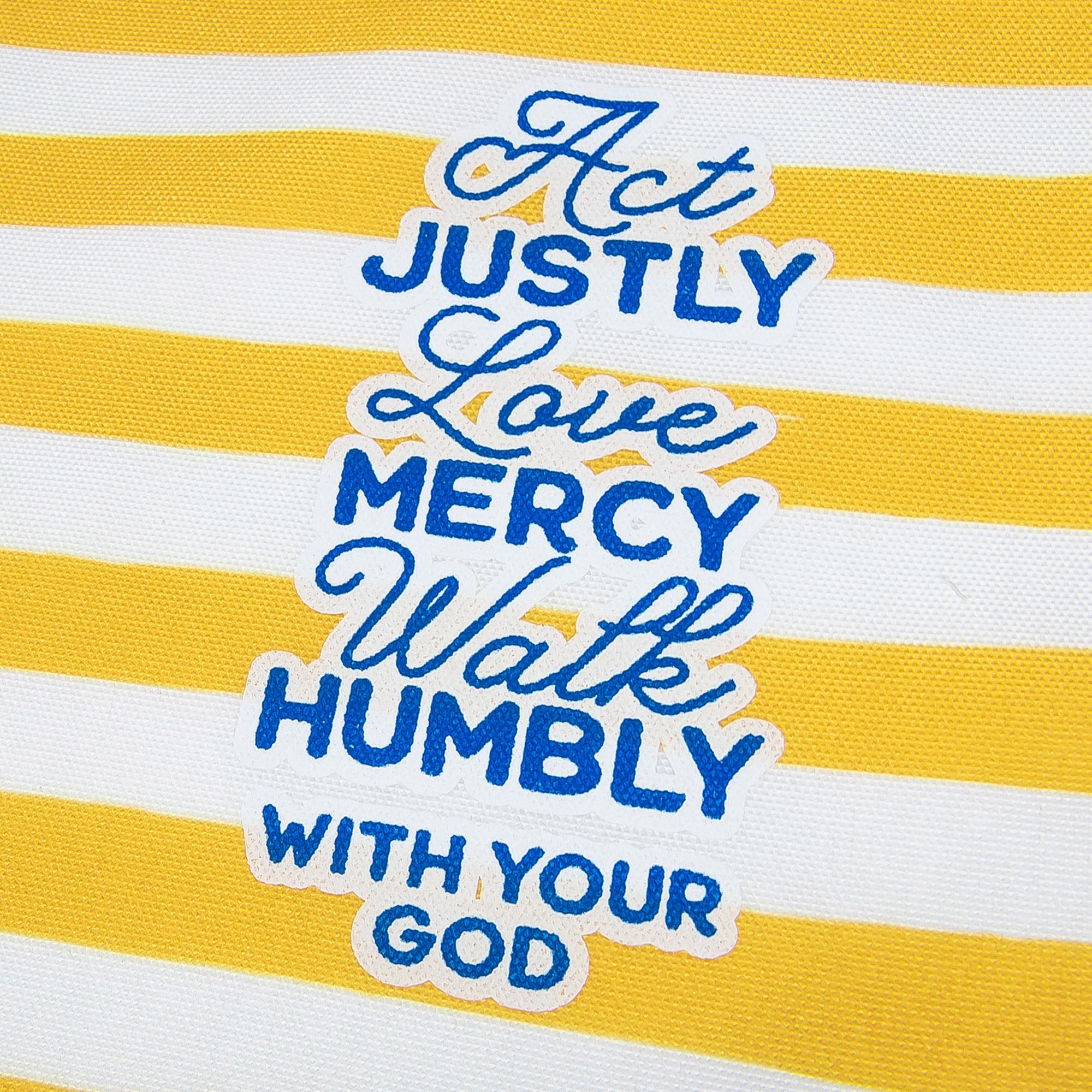 Striped Tote - Yellow - Act Justly