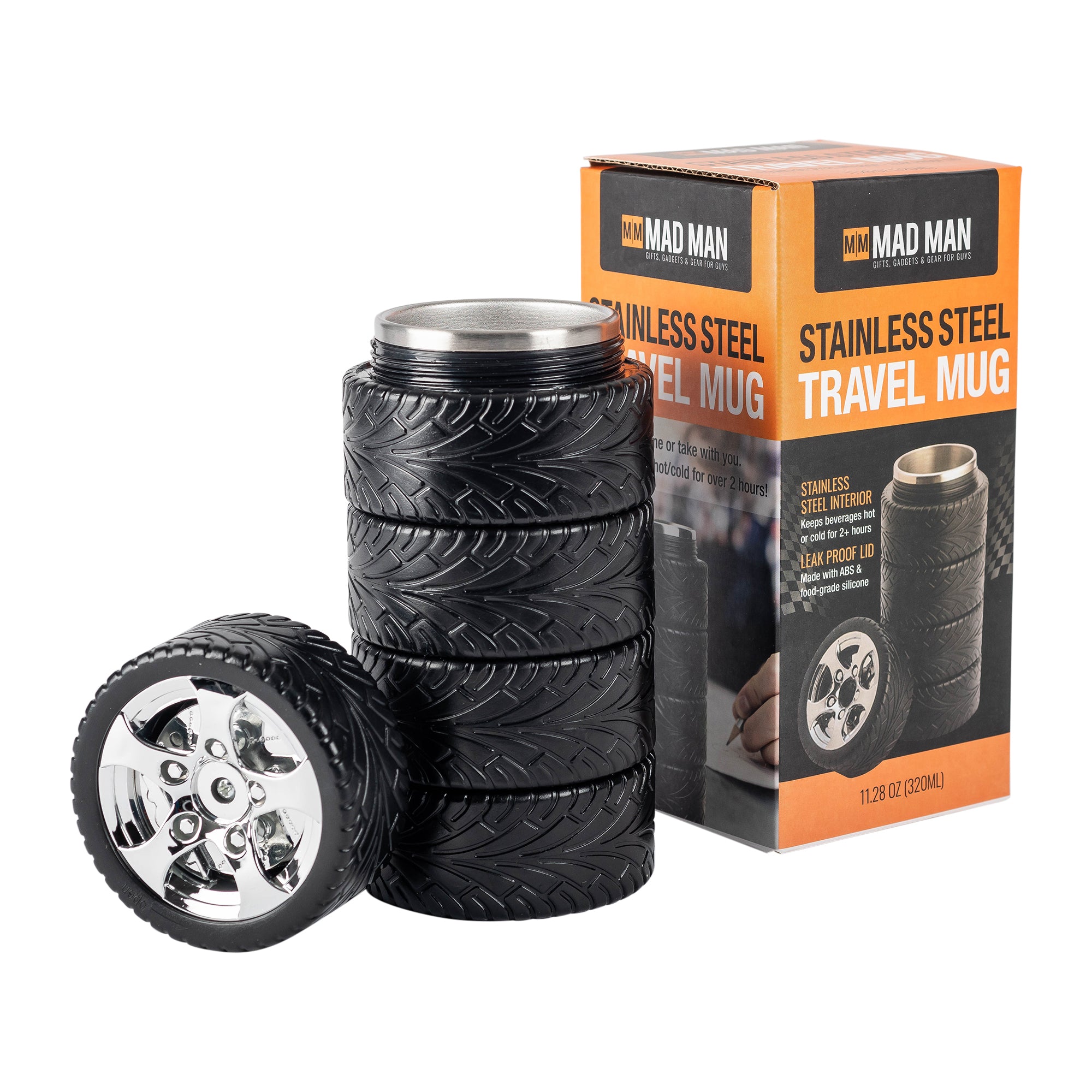 Stainless Steel Tire Travel Mug