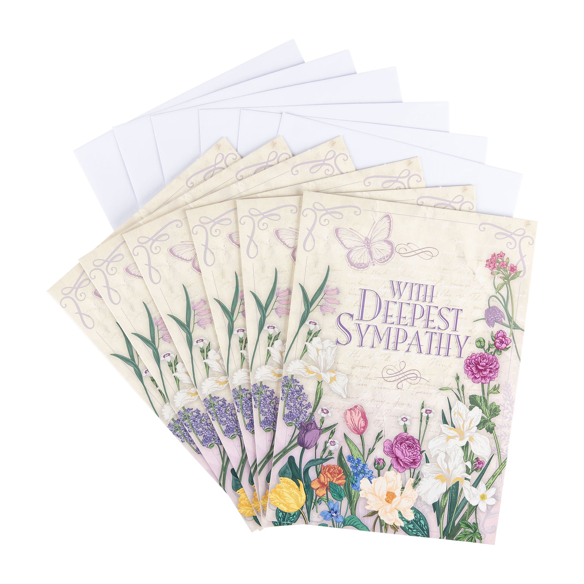 Single Cards - Sympathy - Floral Titus 1:2 (6 pk)