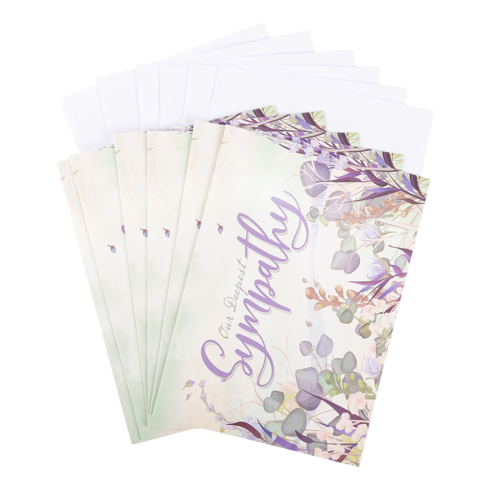 Single Cards - Sympathy - Floral Psalm 42:8 (6 pk)