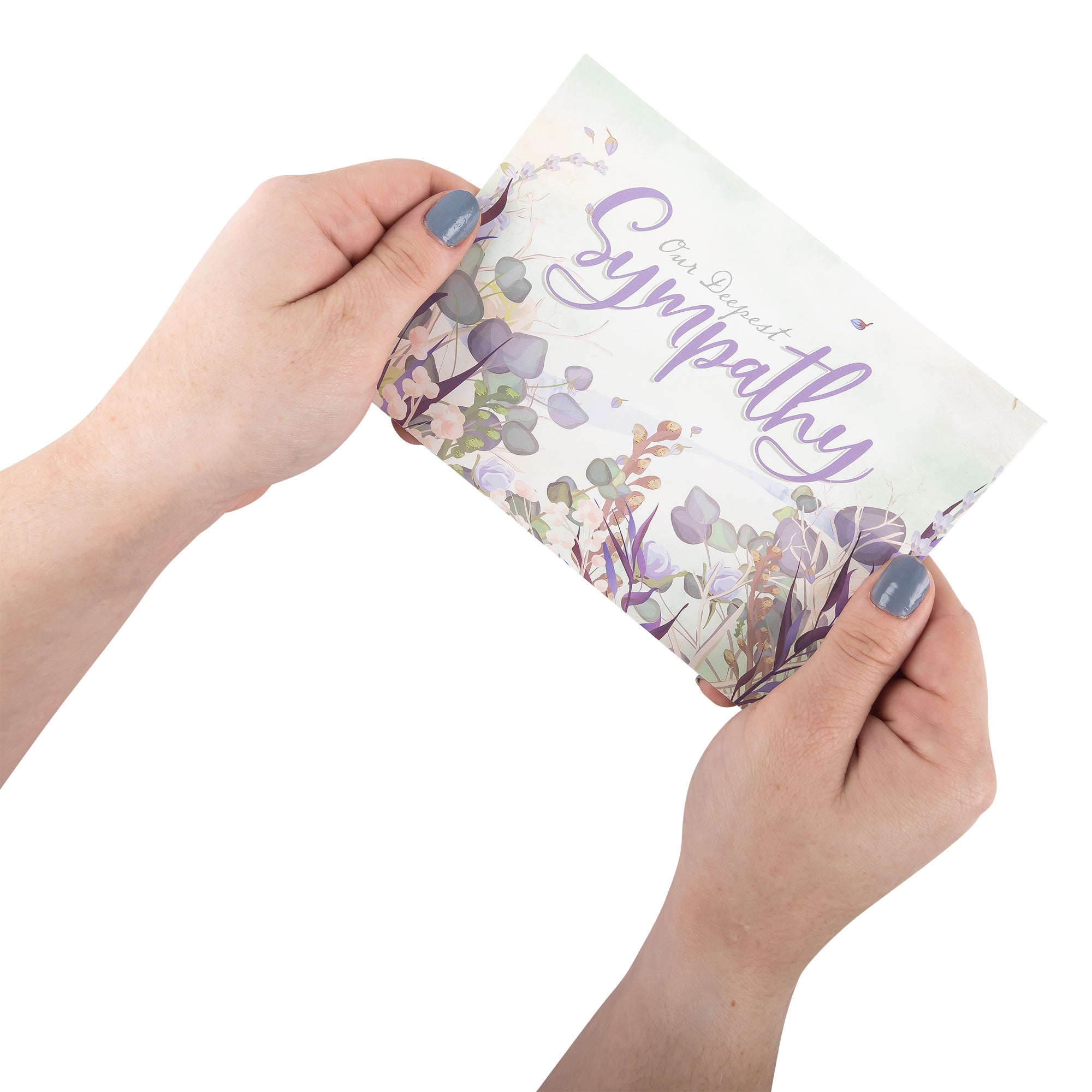 Single Cards - Sympathy - Floral Psalm 42:8 (6 pk)