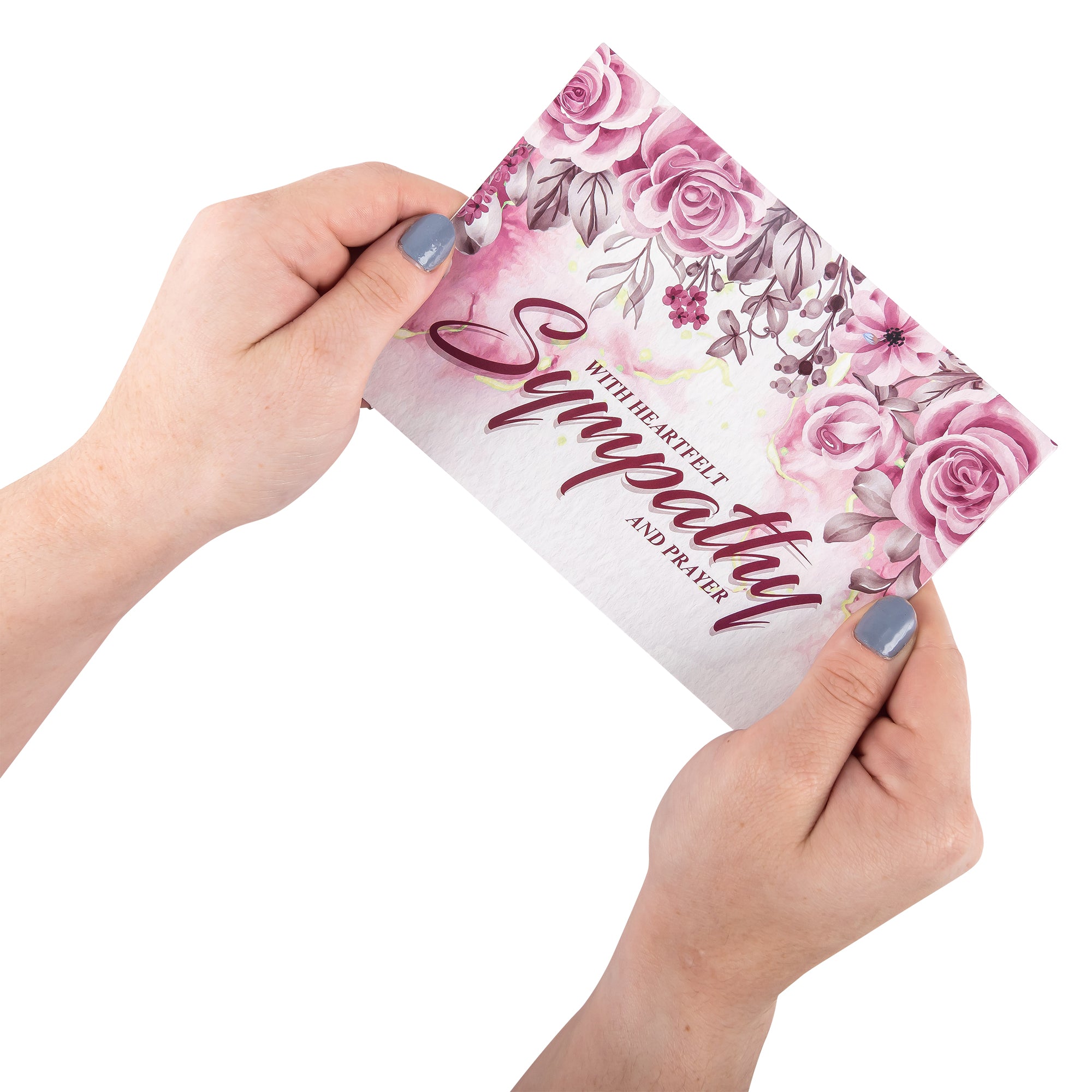 Single Cards - Sympathy - Roses - Psalm 89:15 (6 pk)