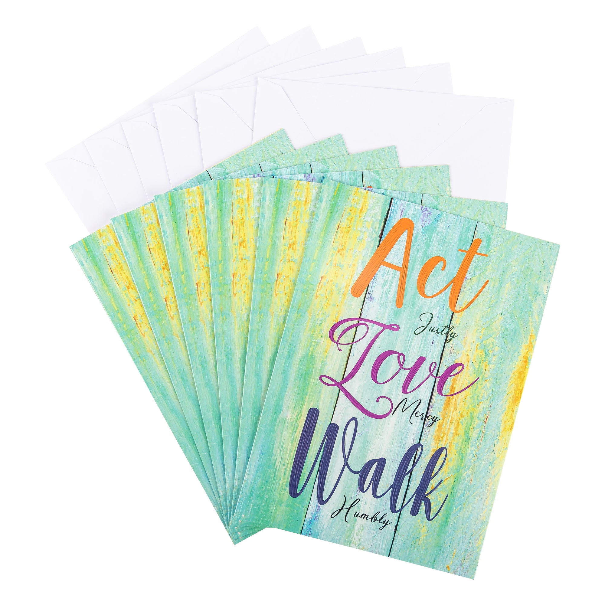 Single Cards - Encouragement - Act Micah 6:8 (6 pk)