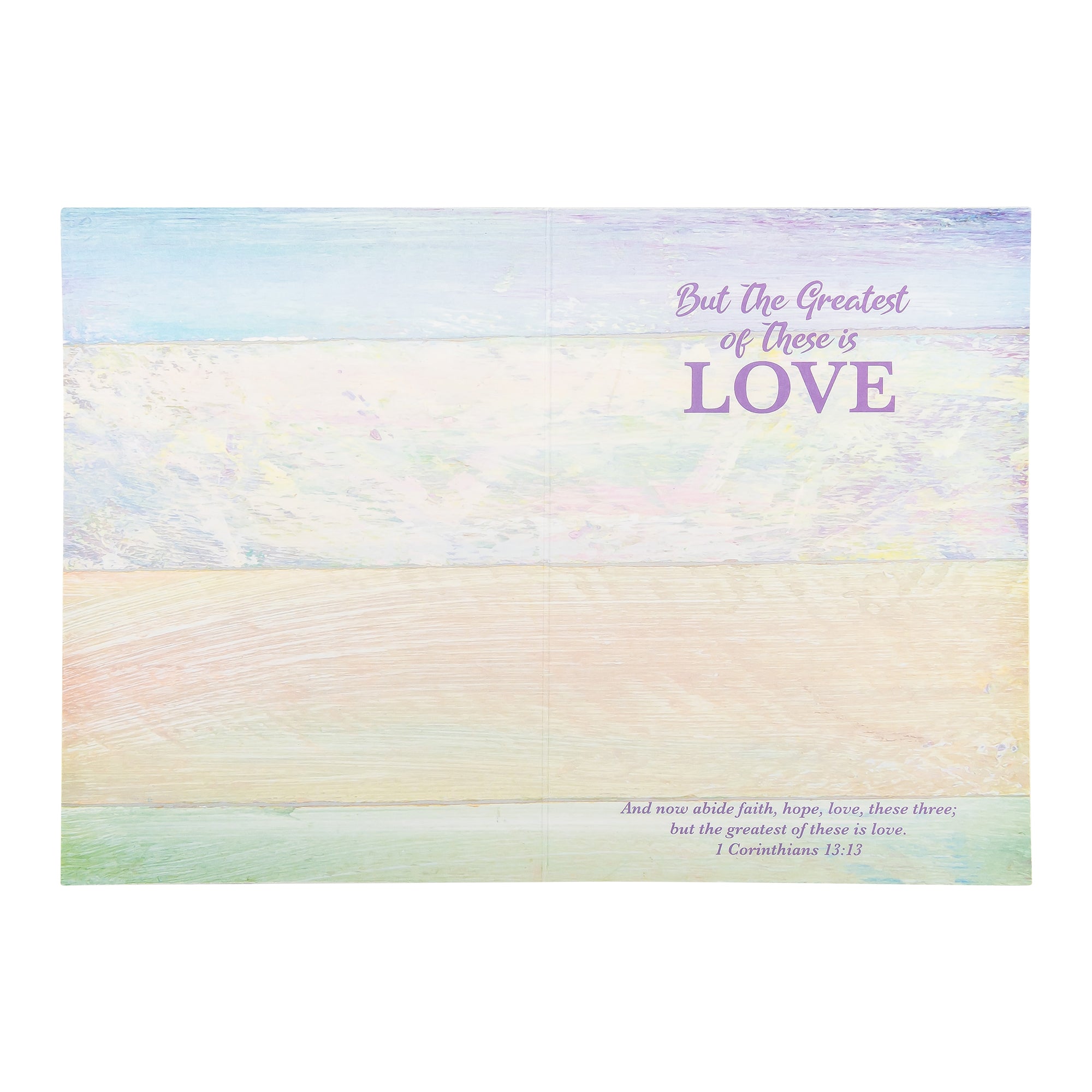 Single Cards - Wedding - Faith Hope Love 1 Corinthians 13:13 (6 pk)