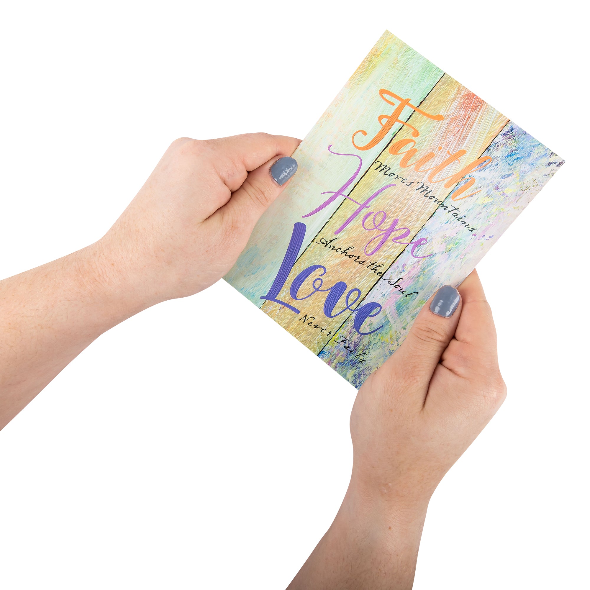 Single Cards - Wedding - Faith Hope Love 1 Corinthians 13:13 (6 pk)
