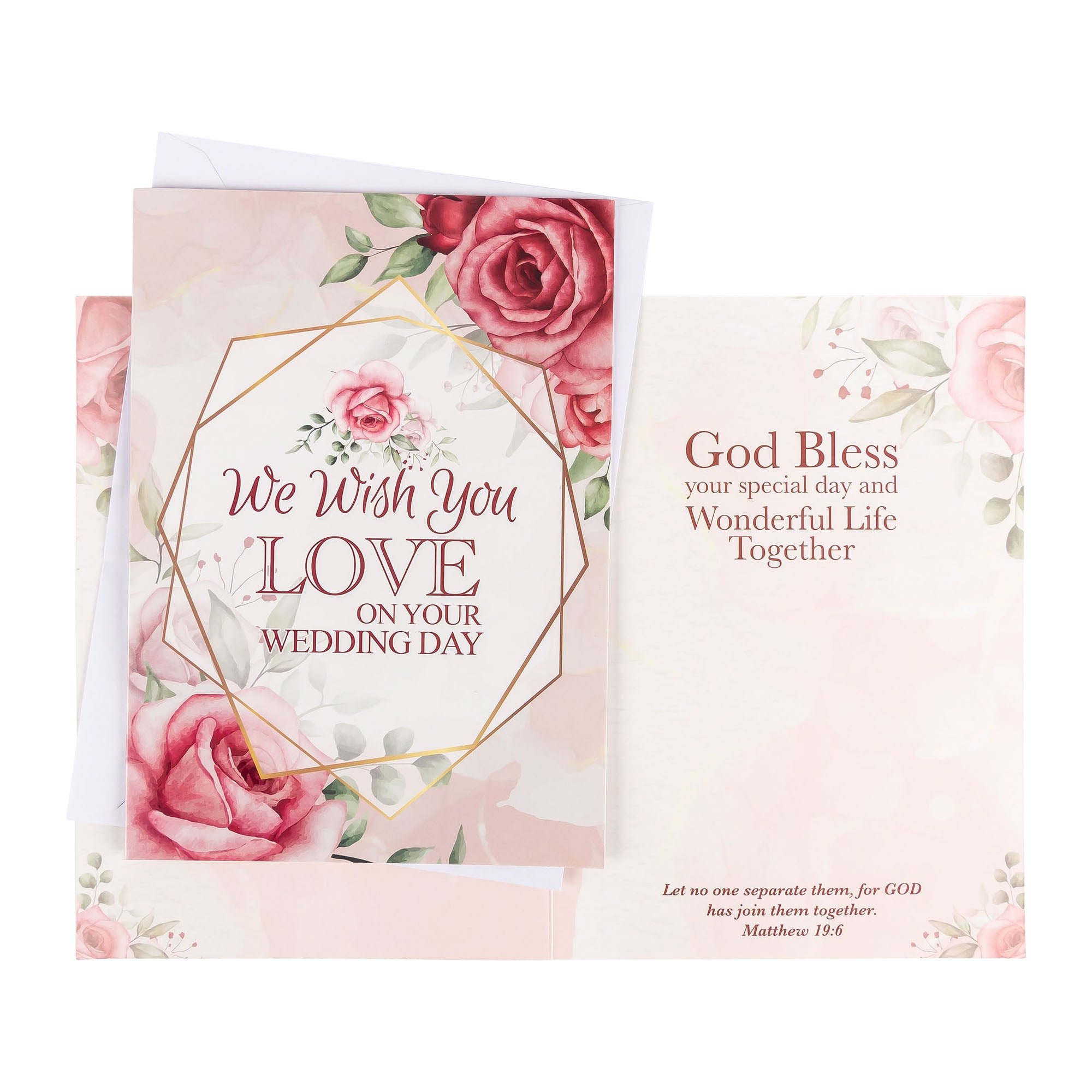 Single Cards - Wedding - Love Matthew 19:6 (6 pk)