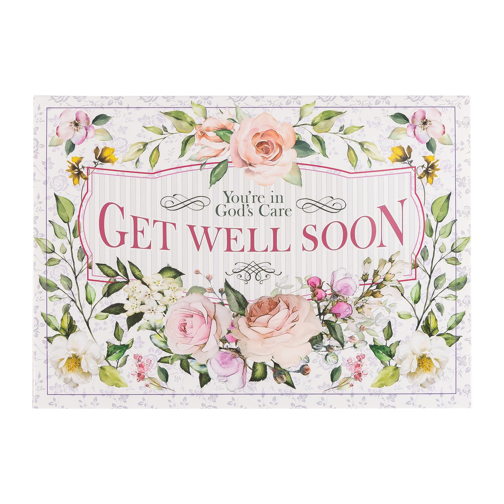 Single Cards - Get Well - God's Care John 14:27 (6 pk)