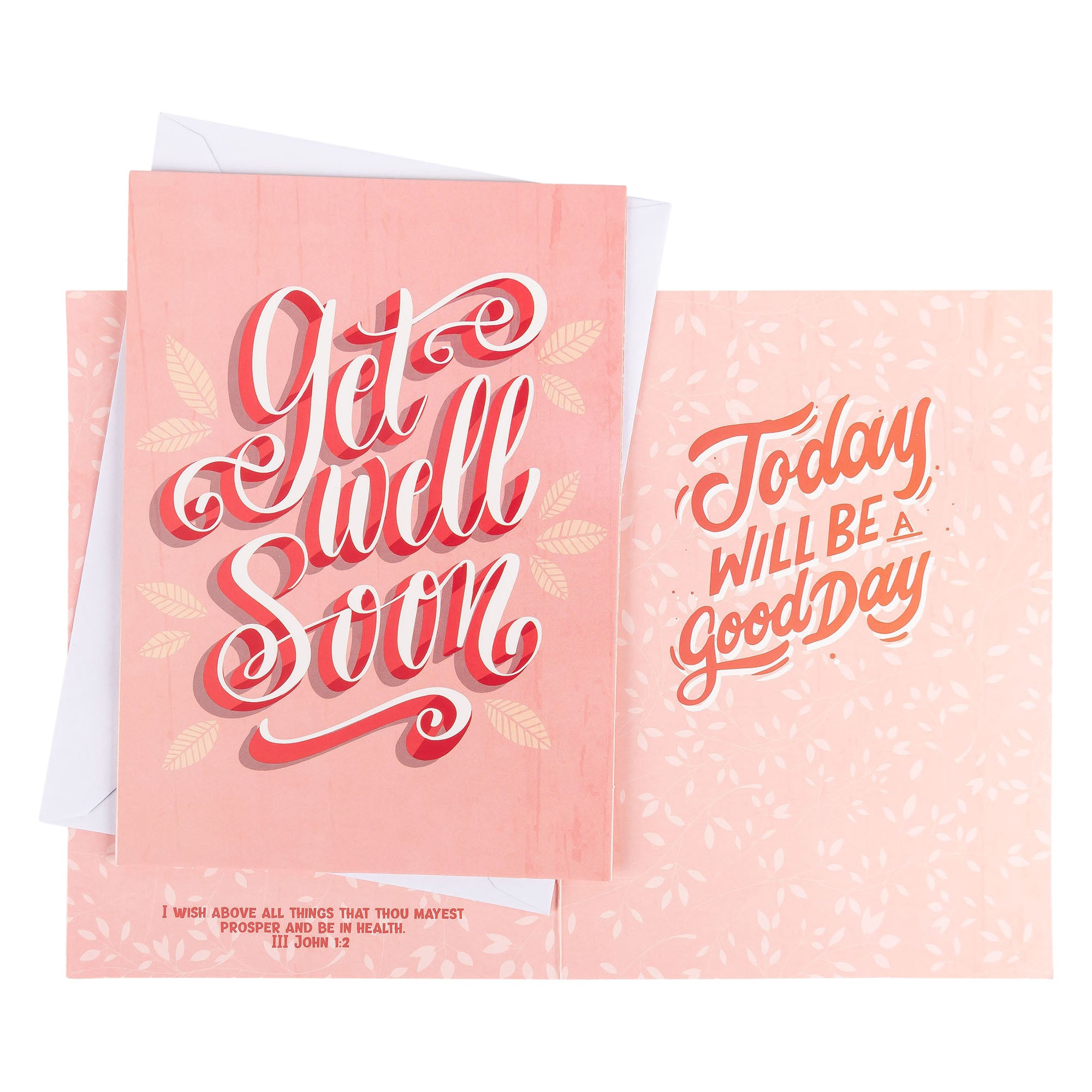 Single Cards - Get Well - Today 3 John 1:2 (6 pk)