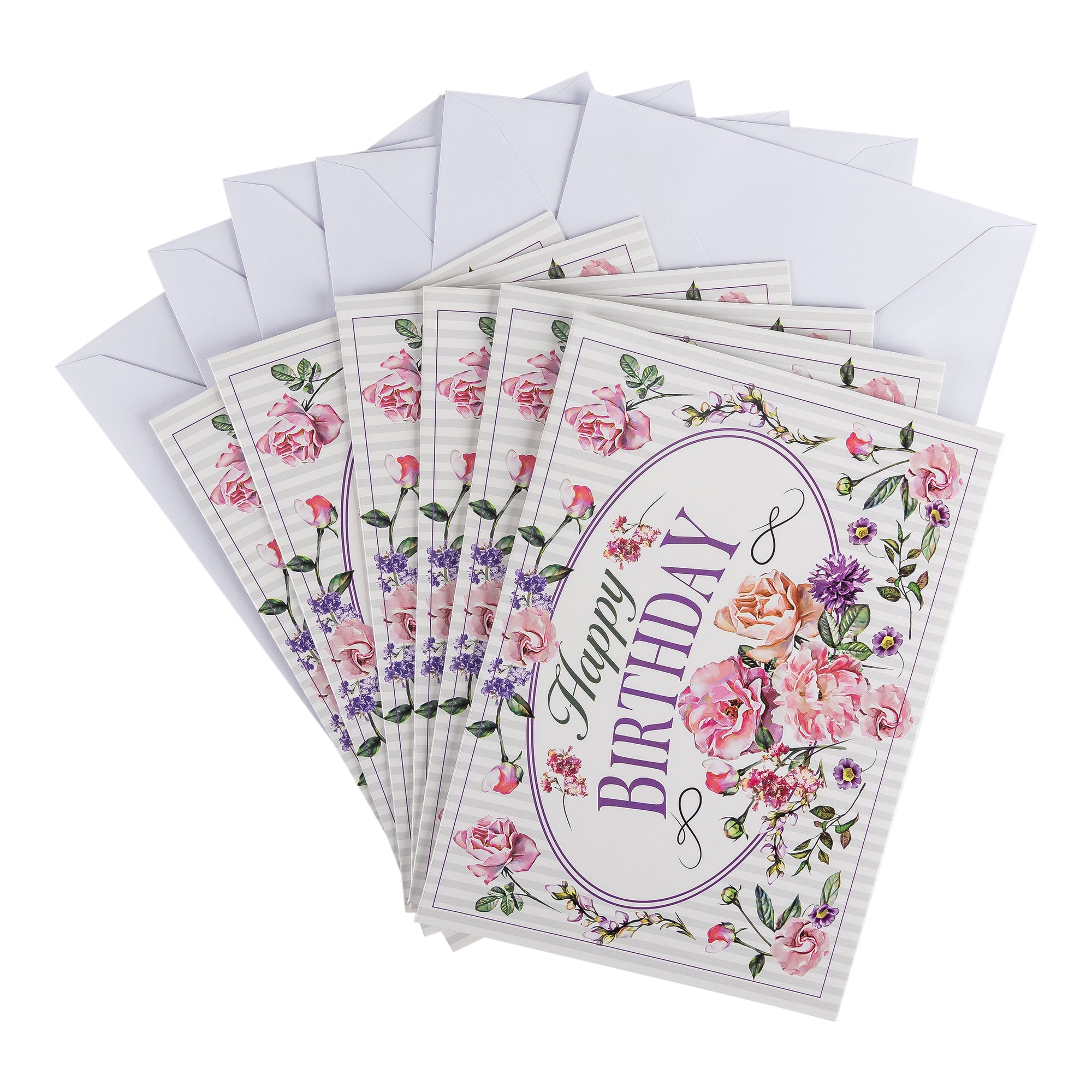 Single Cards - Birthday - Joy & Love Psalm 20:4 (6 pk)