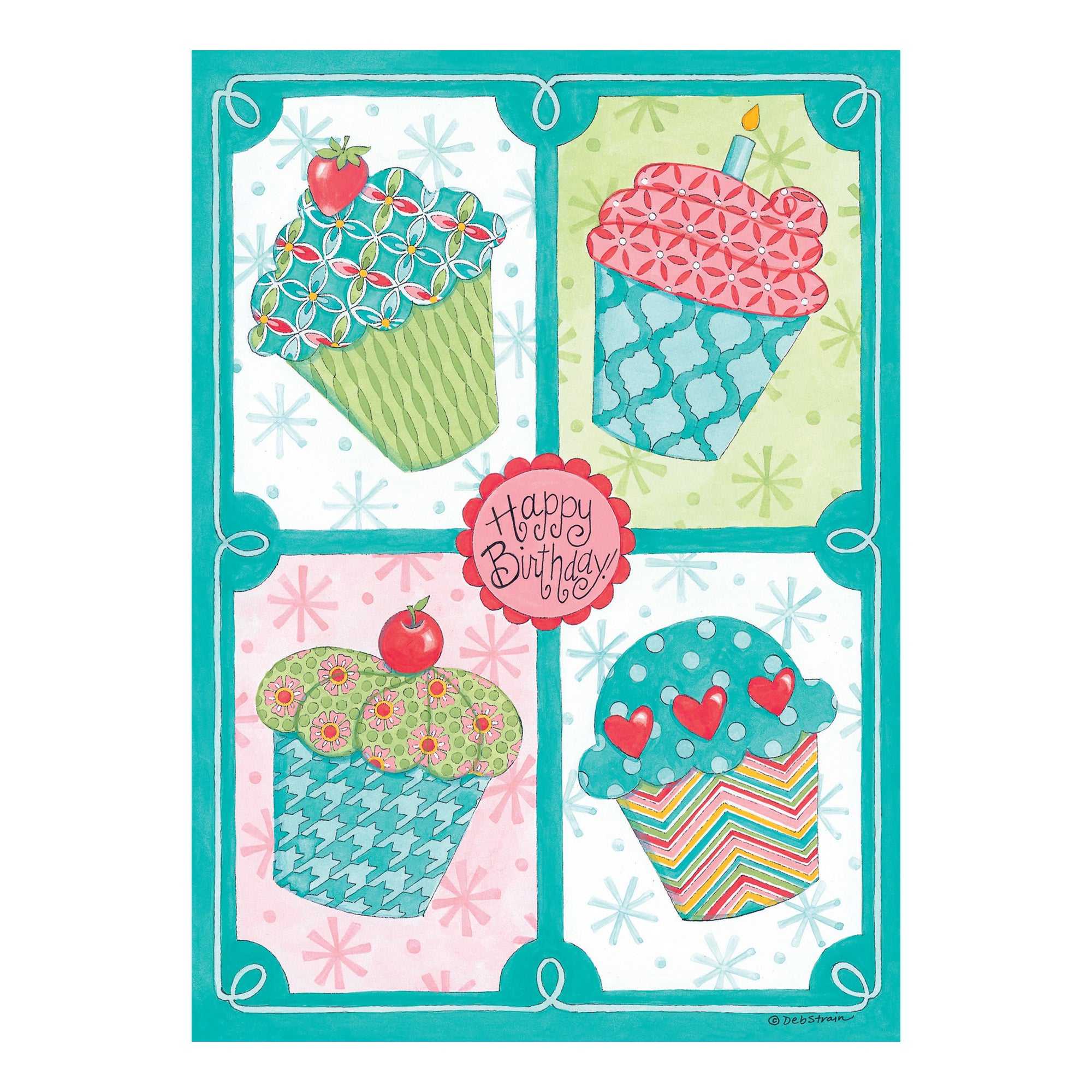 Single Cards - Birthday - Cupcakes Philippians 4:19 KJV (6 pk)