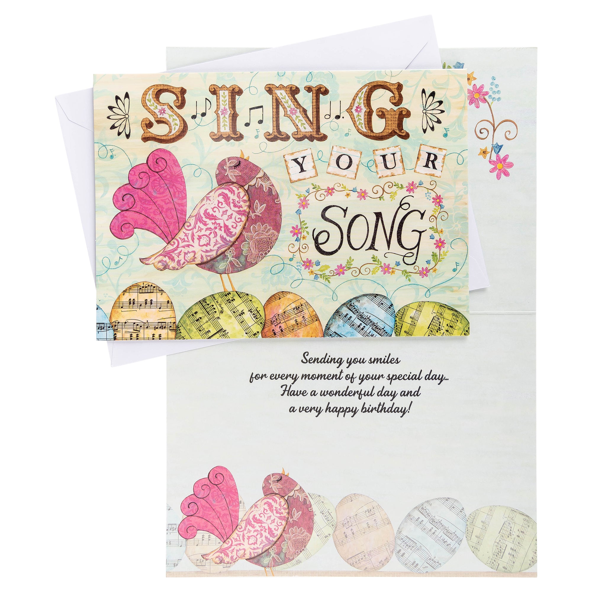 Single Cards - Birthday - Sing Your Song Psalm 118:24 (6 pk)