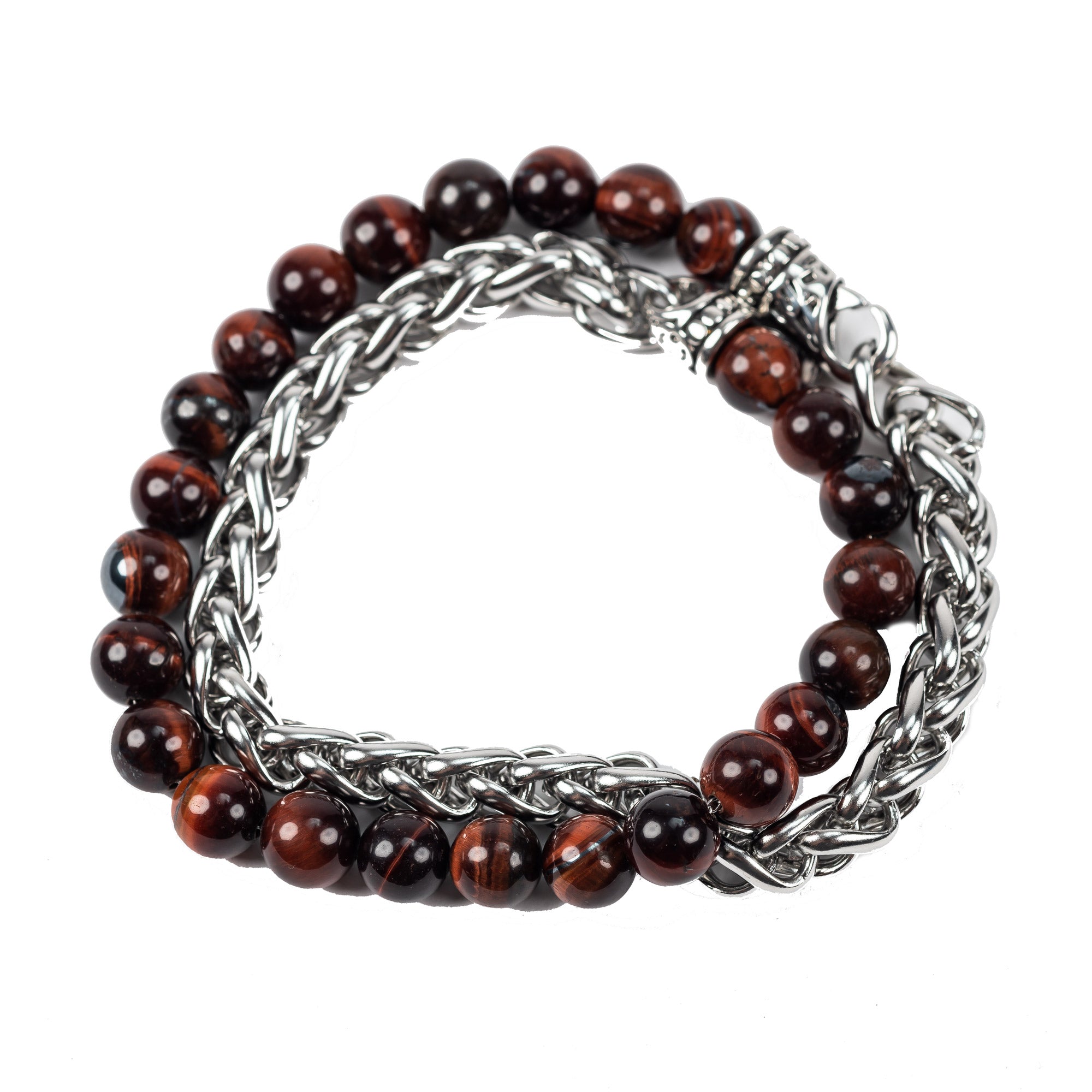 Tiger Eye Brown-Genuine Stone Bracelet