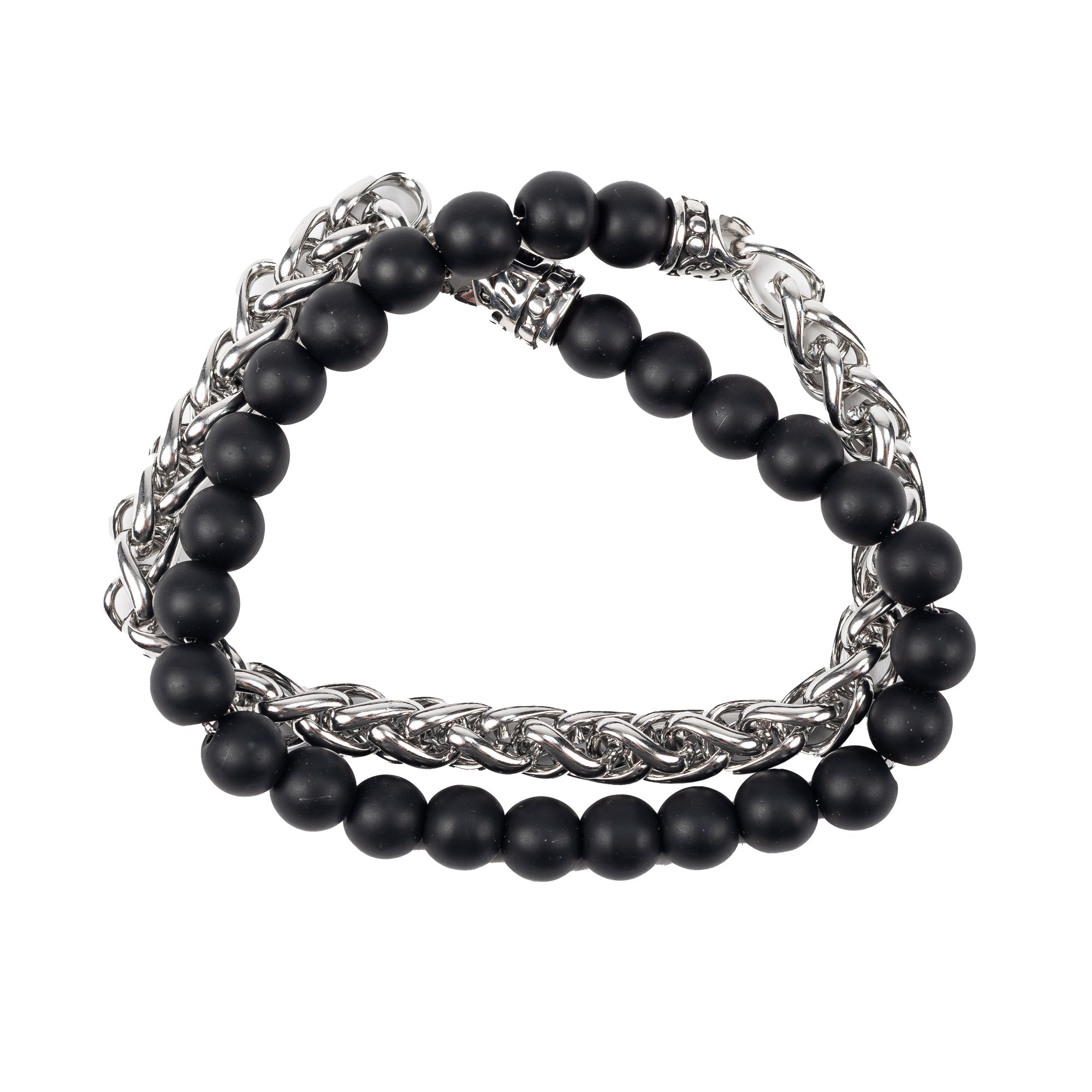 Agate Black-Genuine Stone Bracelet