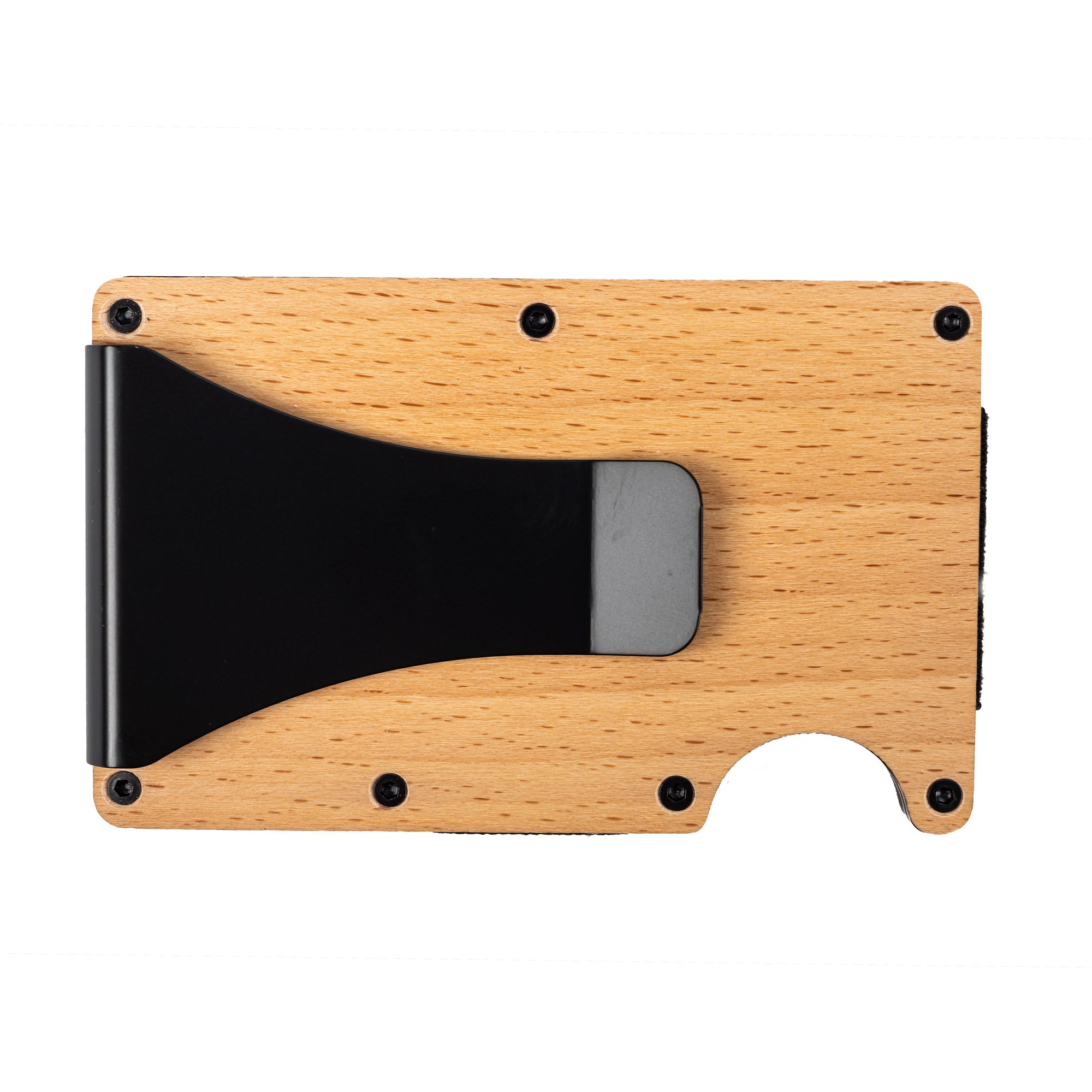Engraved Hardwood RFID Money Clip-Faith