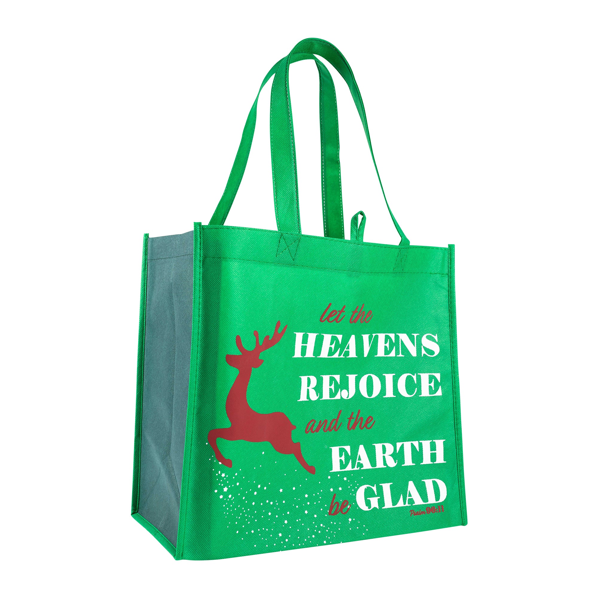 Eco Tote: Christmas-Green-Heavens Rejoice