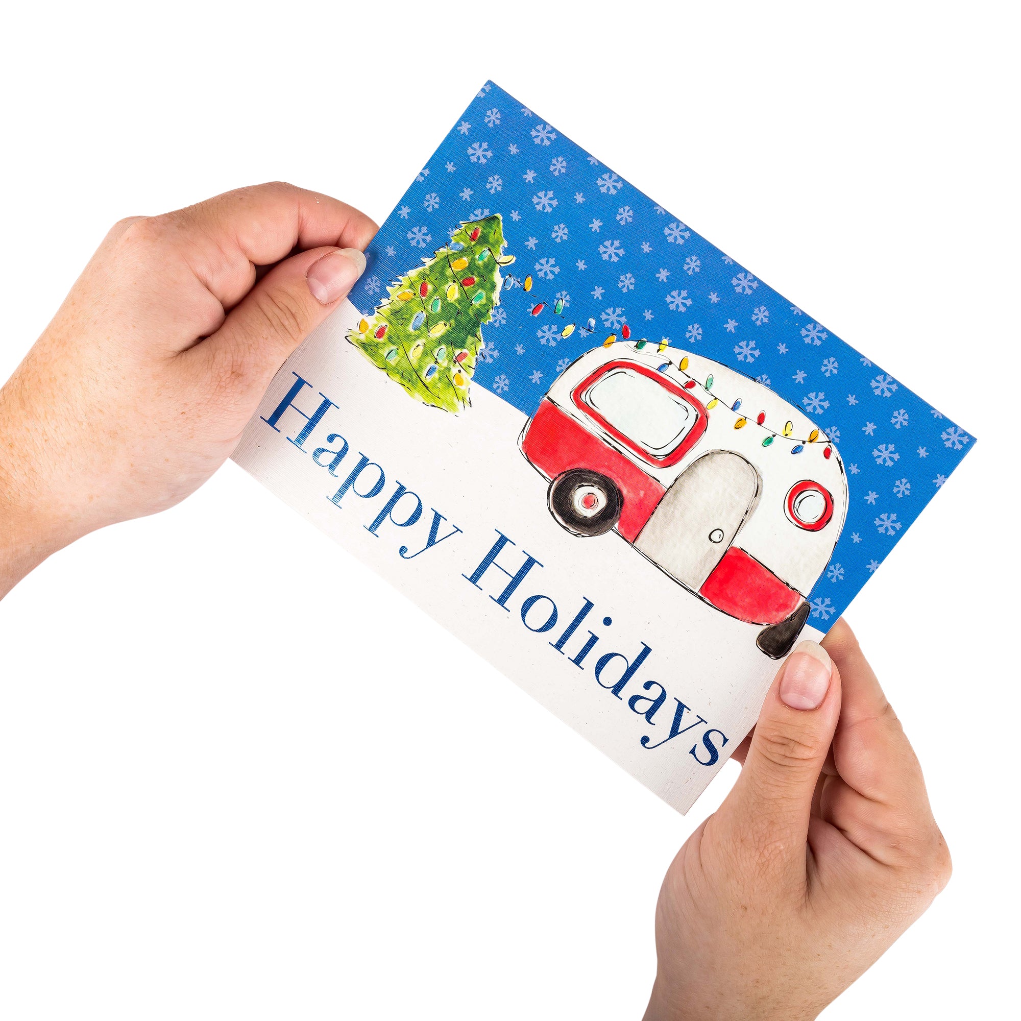 Boxed Christmas Cards: Happy Camper Holiday