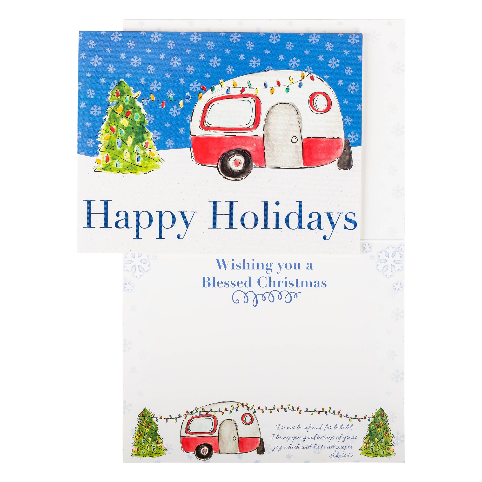 Boxed Christmas Cards: Happy Camper Holiday