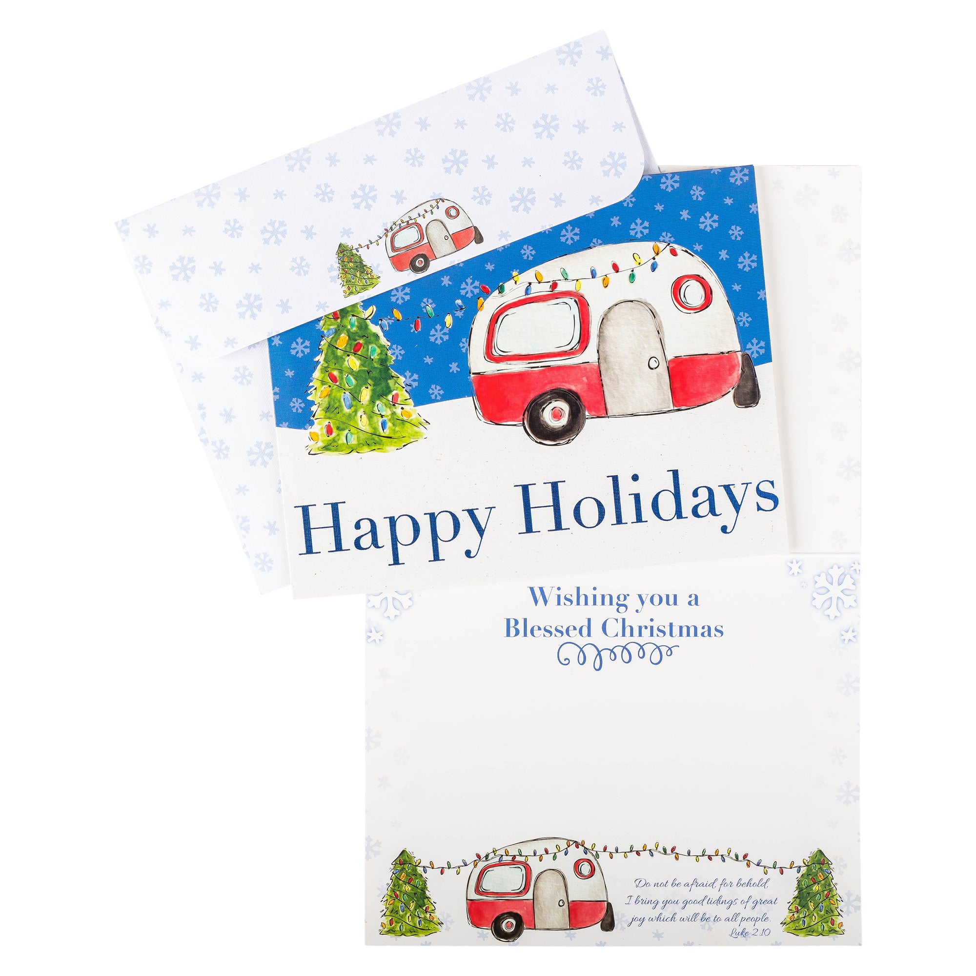 Boxed Christmas Cards: Happy Camper Holiday