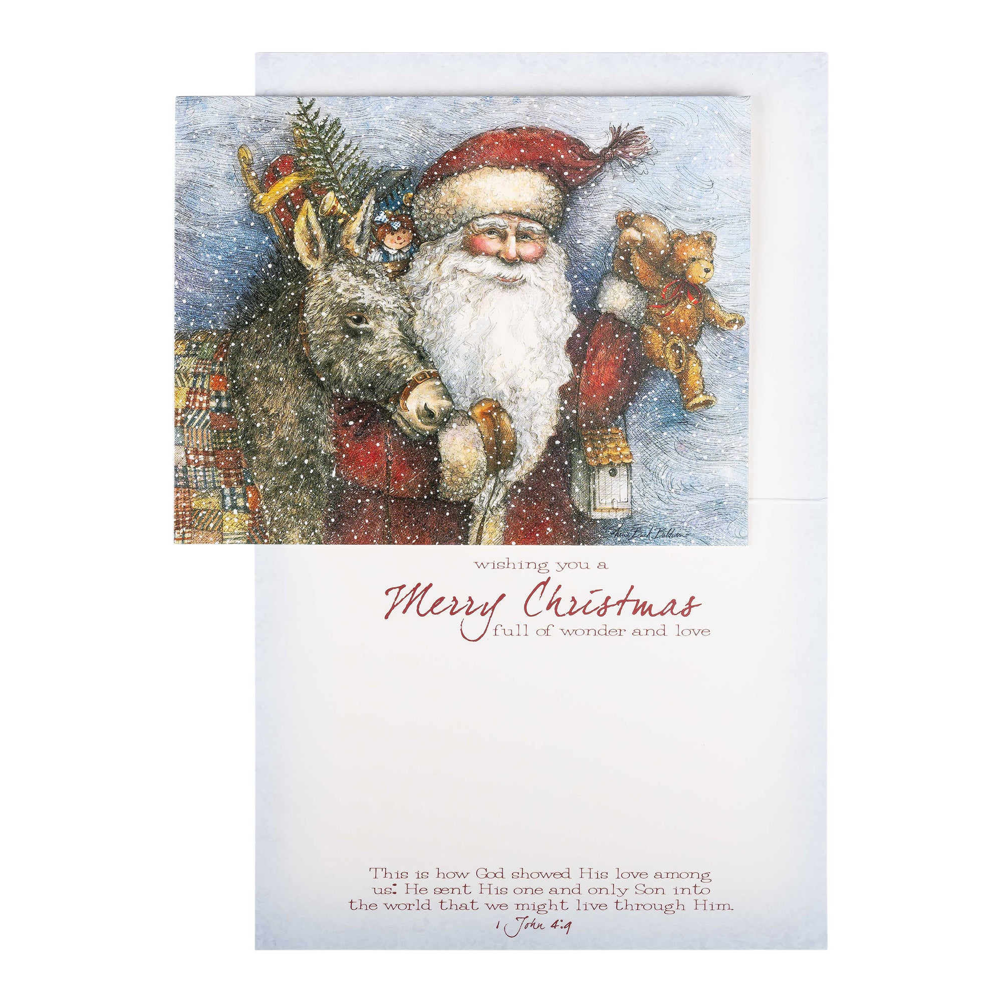 Boxed Christmas Cards: Vintage Santa