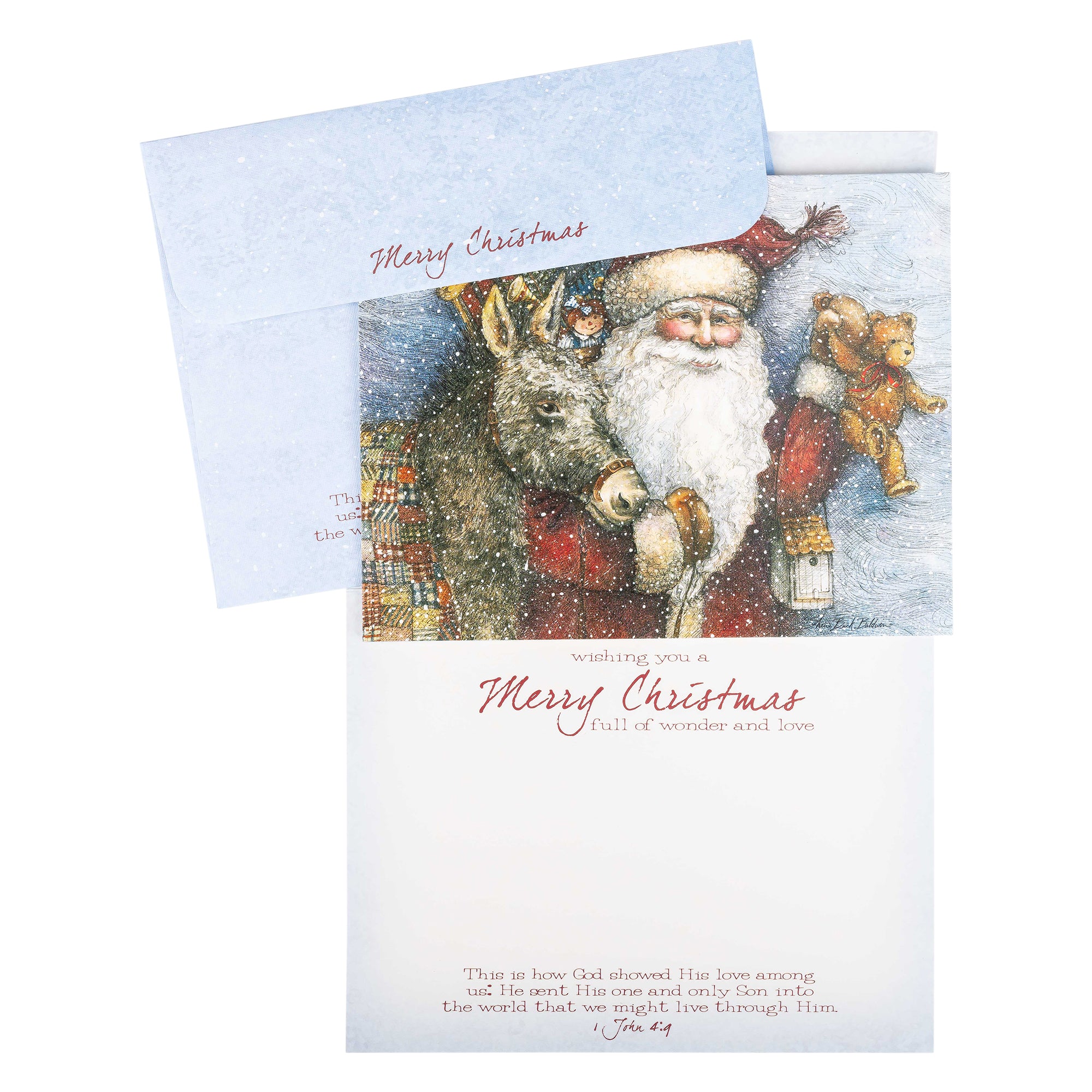 Boxed Christmas Cards: Vintage Santa