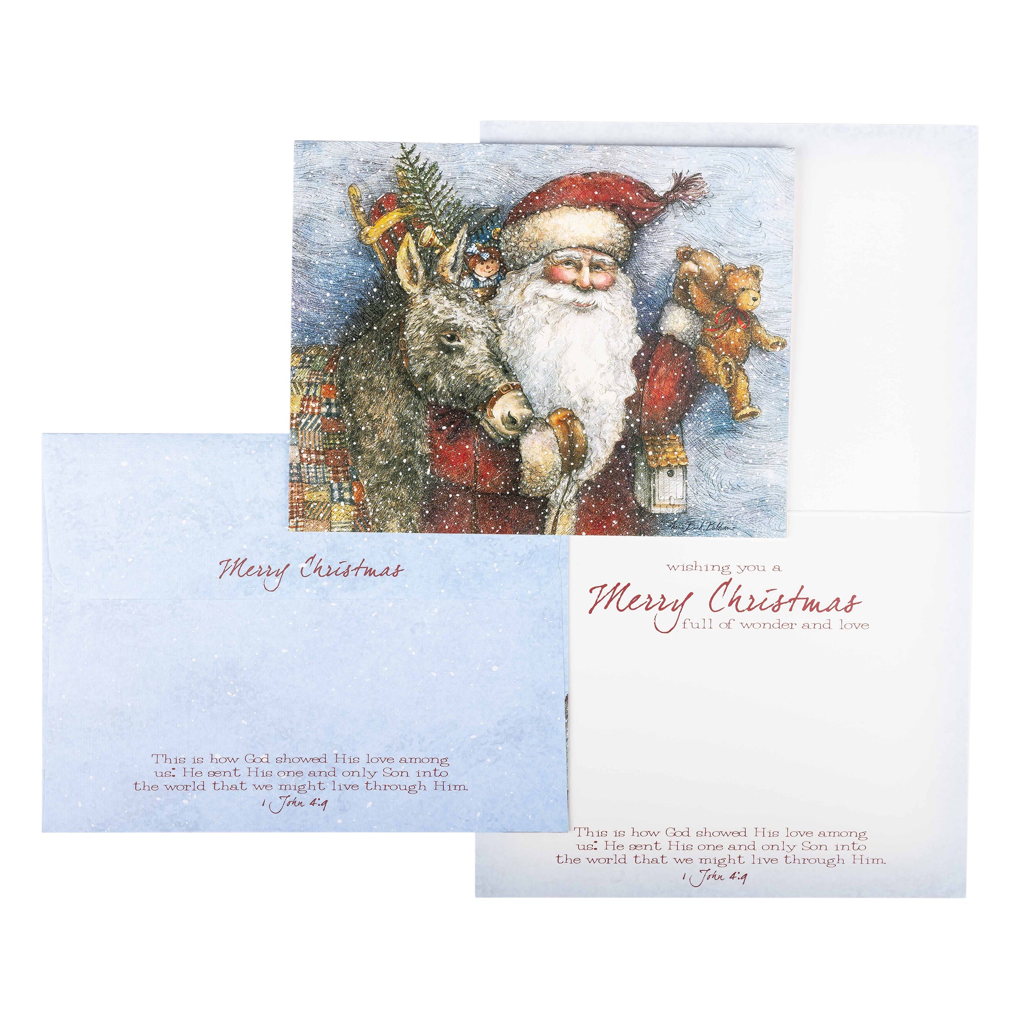 Boxed Christmas Cards: Vintage Santa