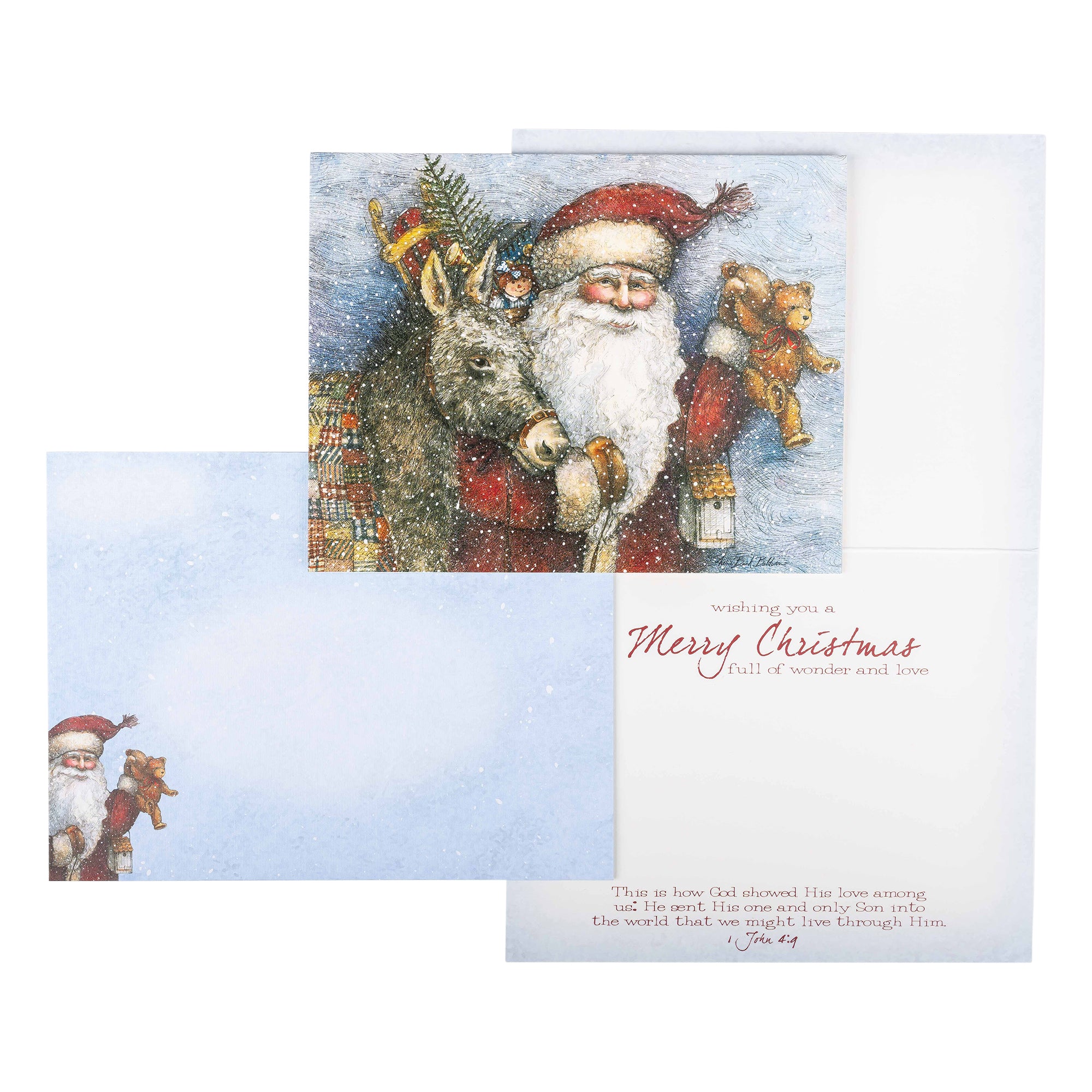 Boxed Christmas Cards: Vintage Santa