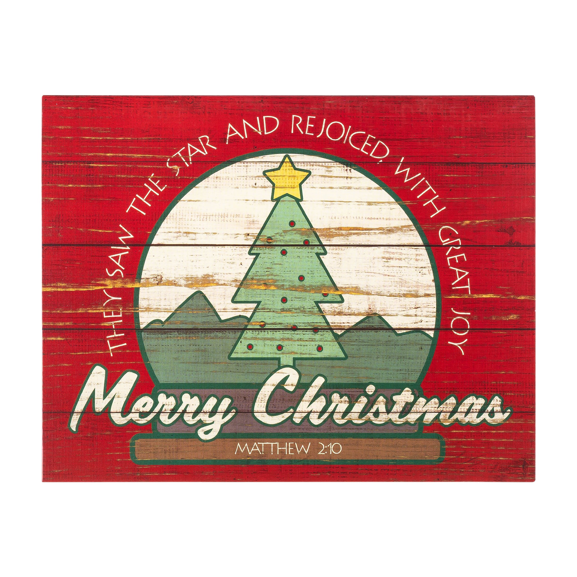 Boxed Christmas Cards: Vintage Wood Christmas Tree