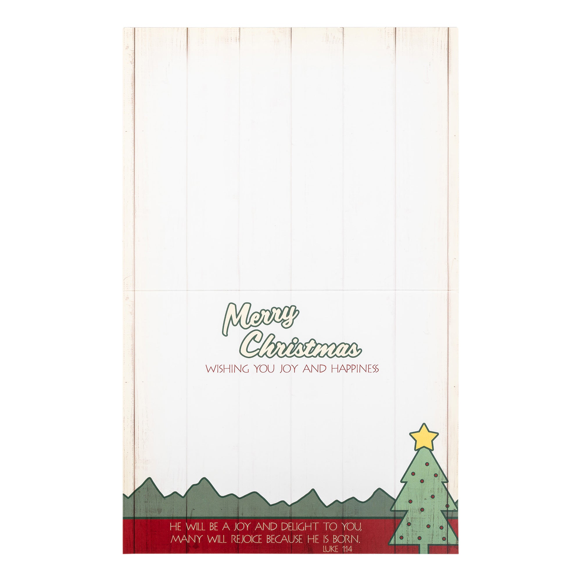 Boxed Christmas Cards: Vintage Wood Christmas Tree