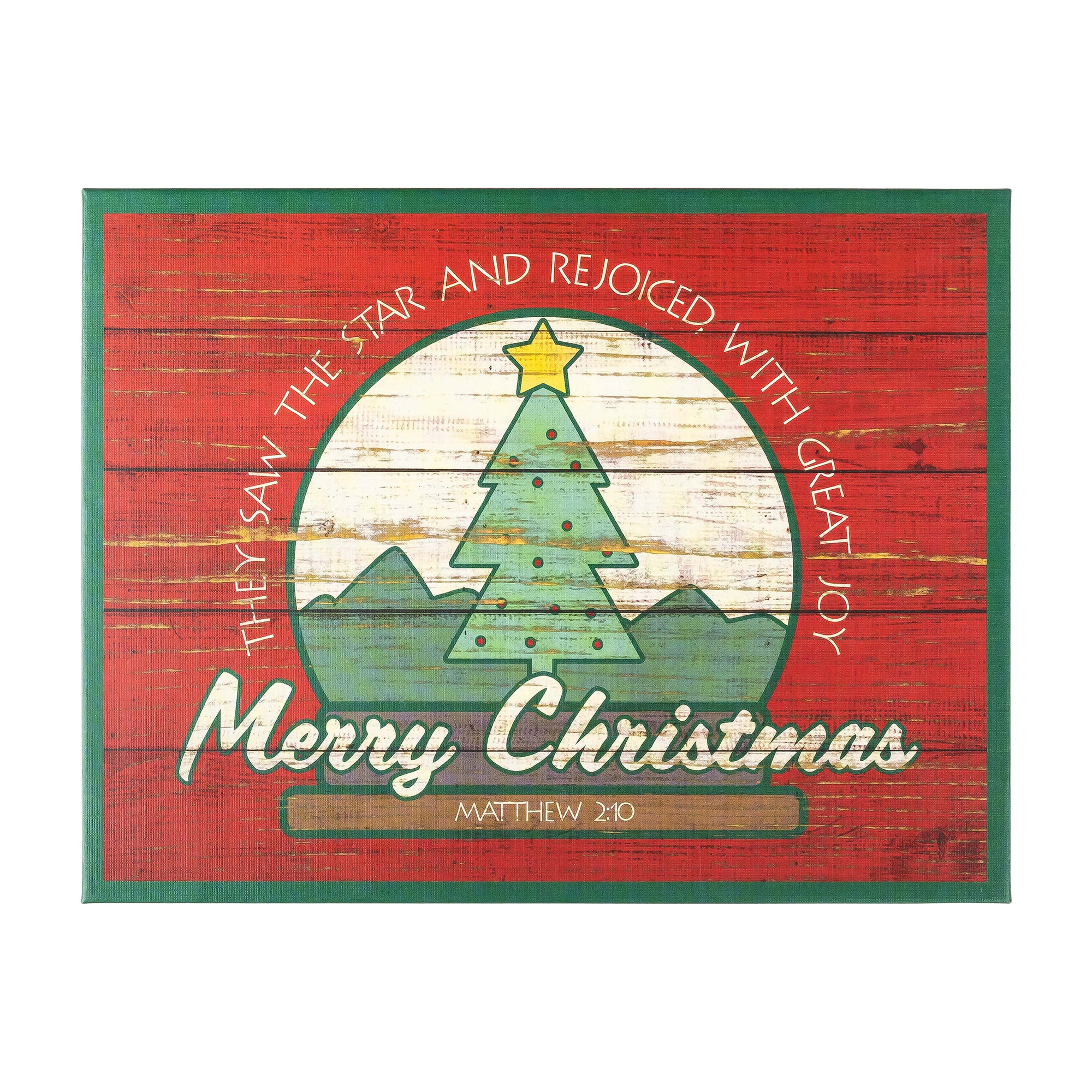 Boxed Christmas Cards: Vintage Wood Christmas Tree