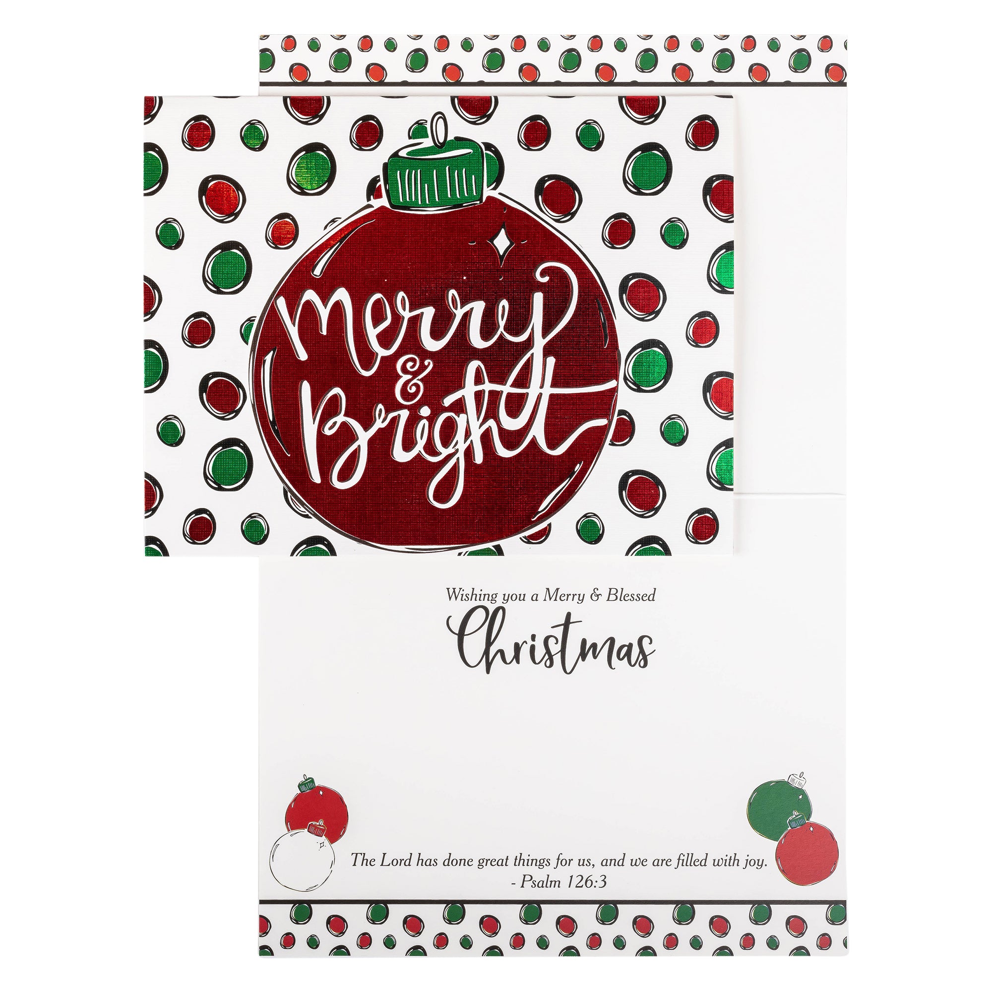 Boxed Christmas Cards: Merry & Bright Ornament