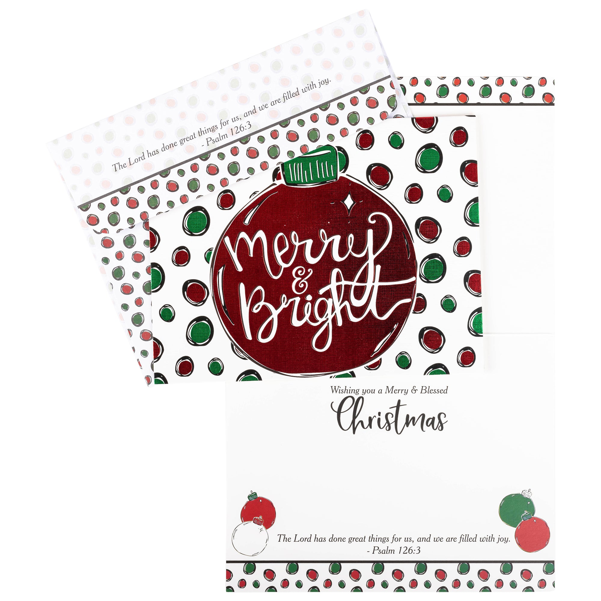 Boxed Christmas Cards: Merry & Bright Ornament