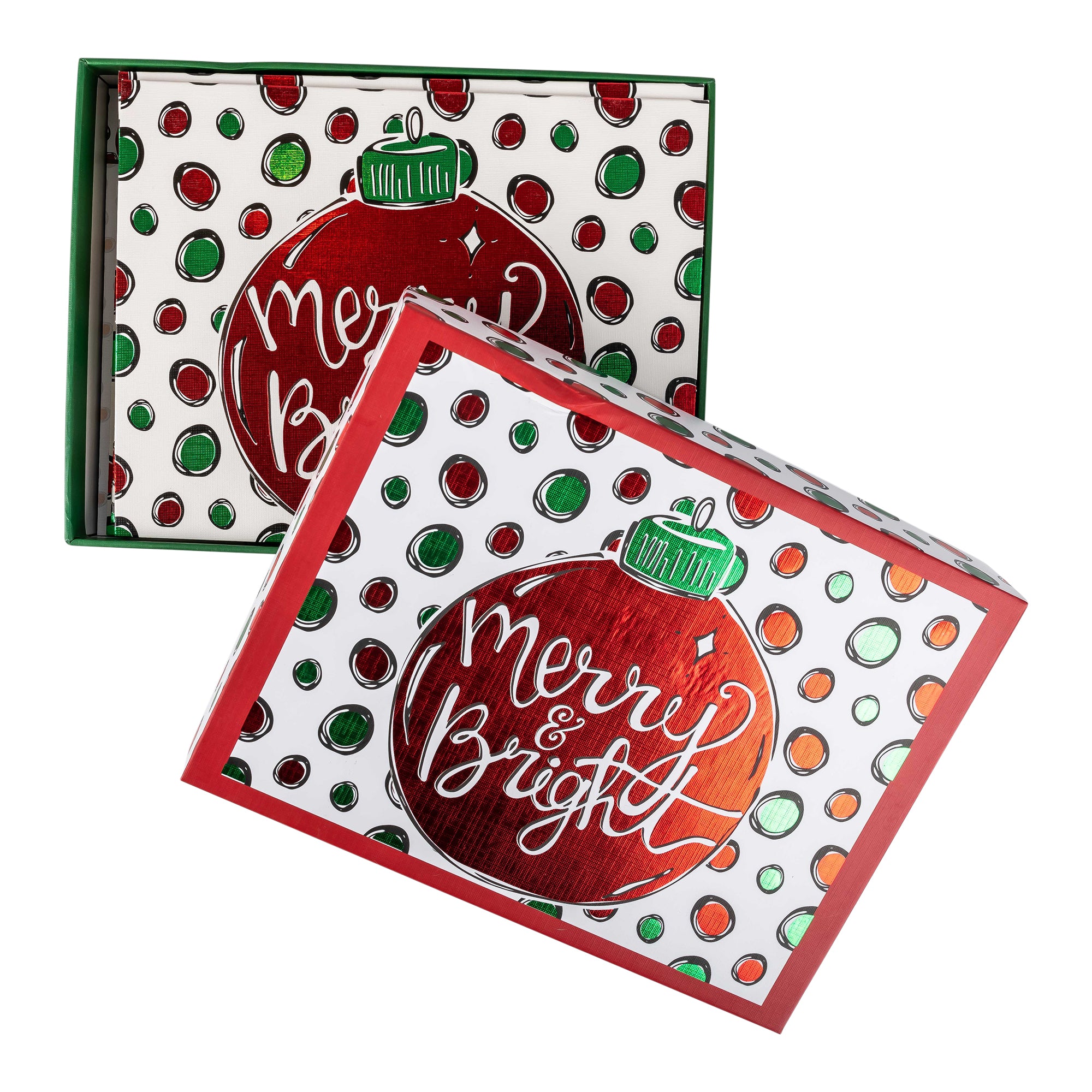 Boxed Christmas Cards: Merry & Bright Ornament