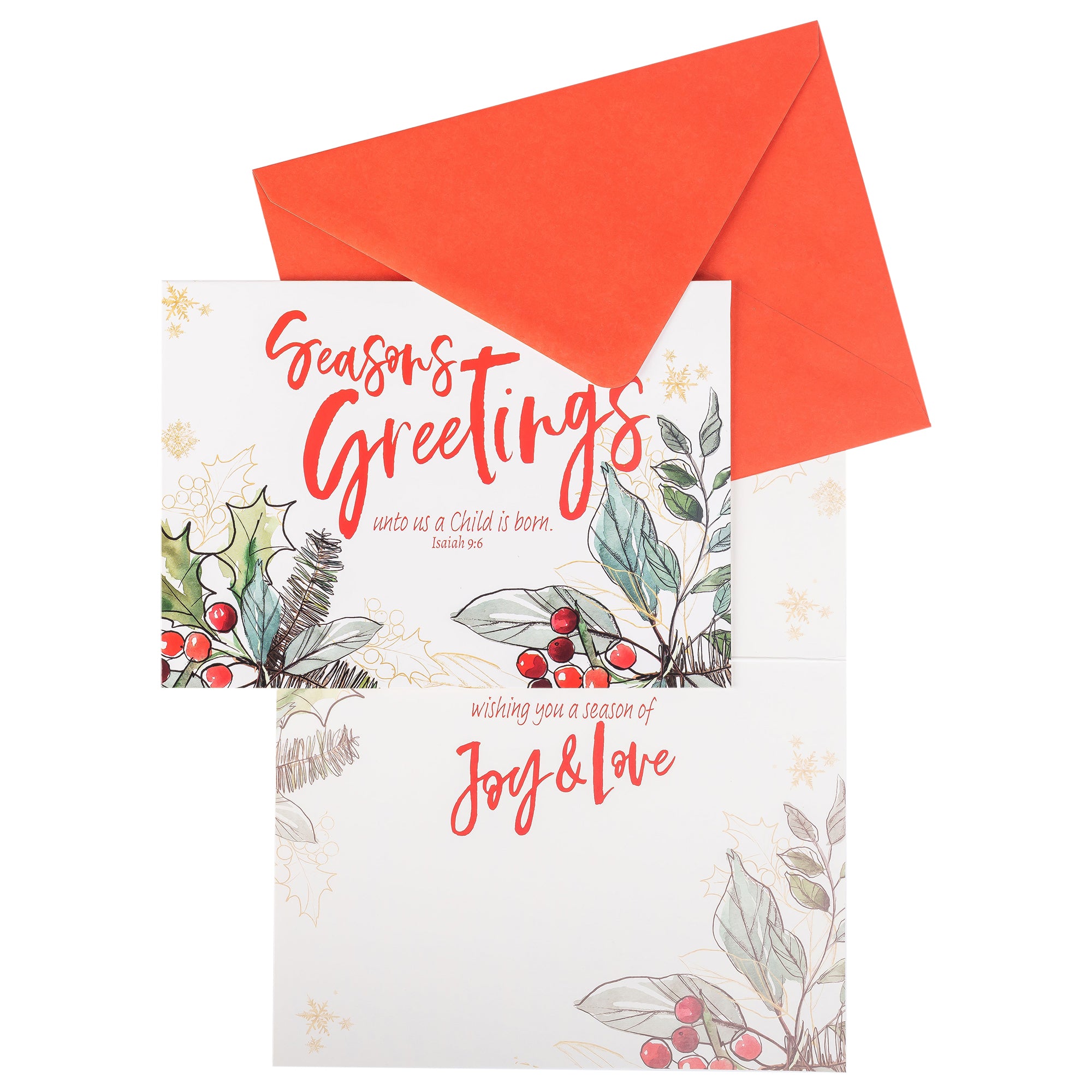 Boxed Christmas Cards: Holly Merry Christmas