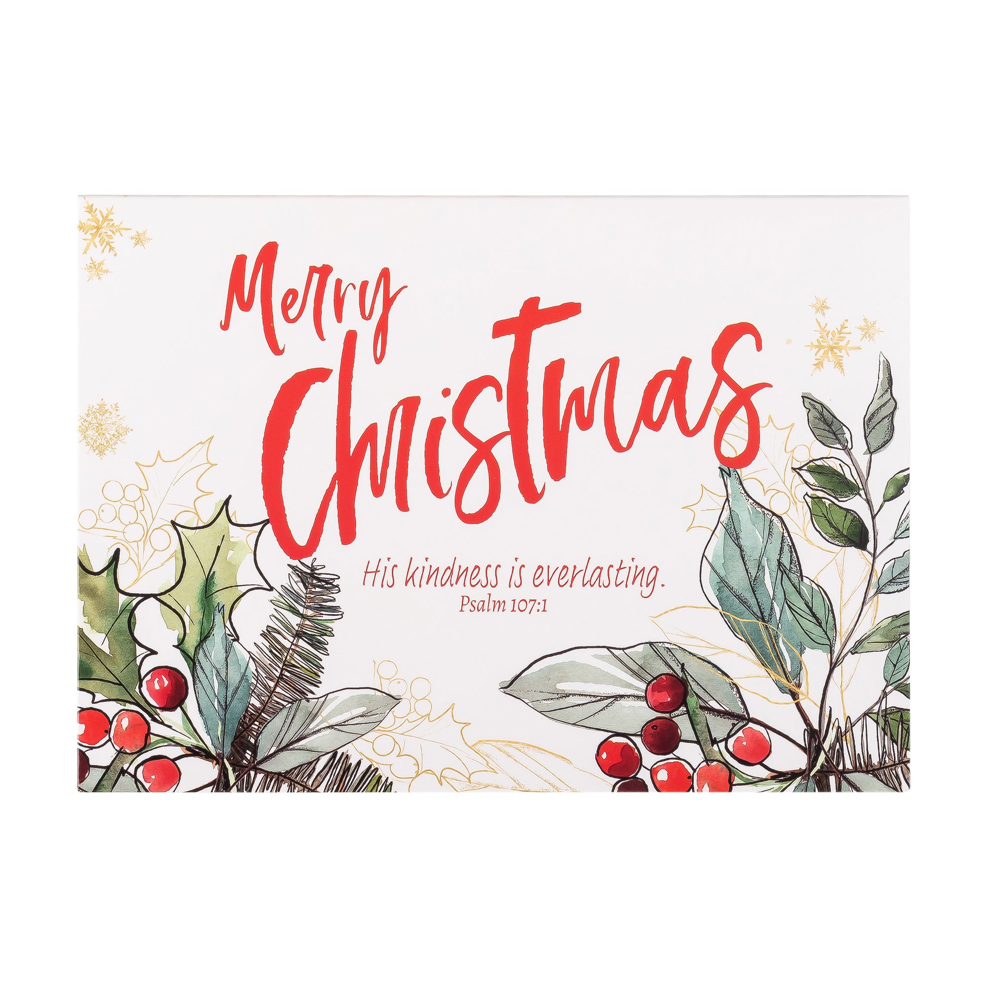 Boxed Christmas Cards: Holly Merry Christmas