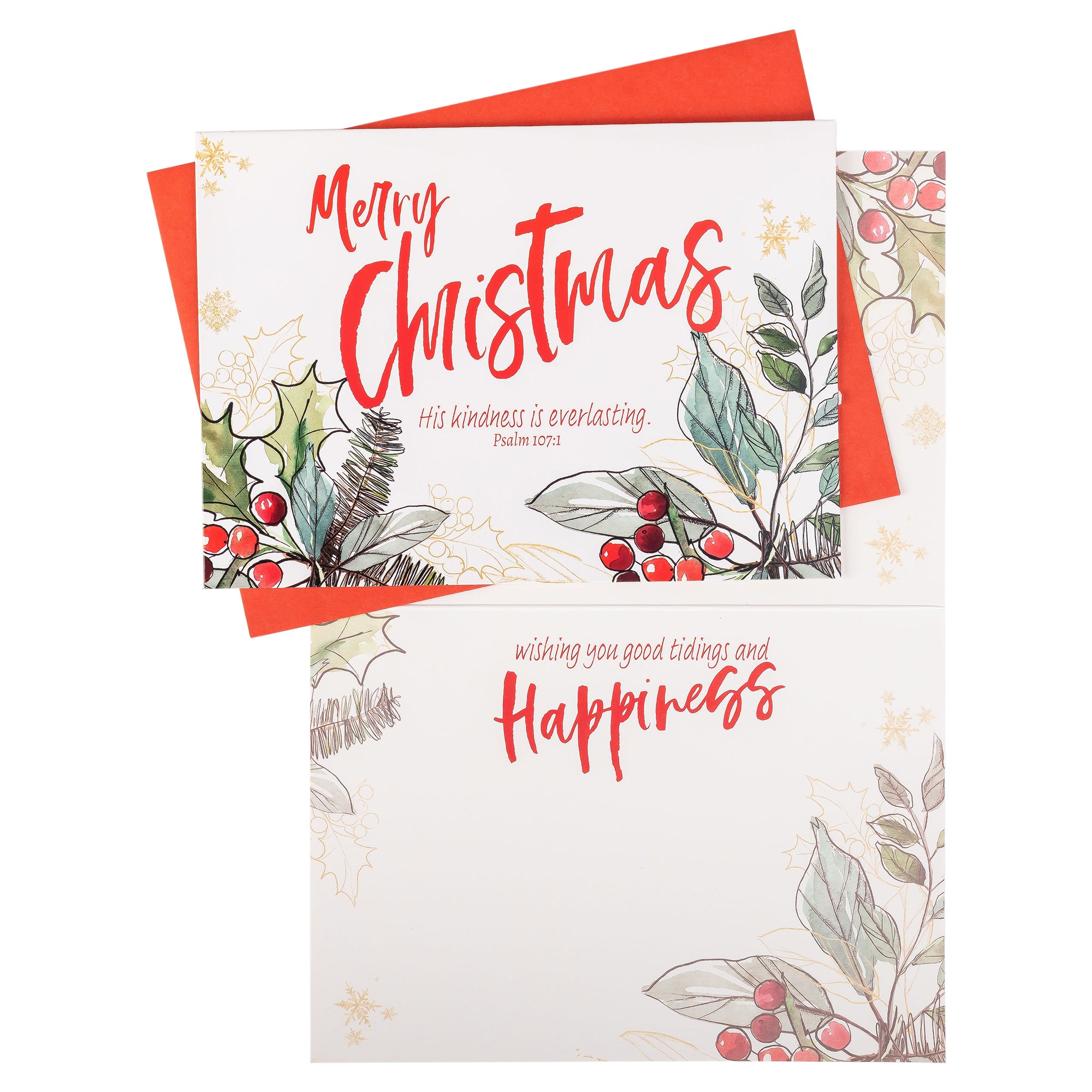 Boxed Christmas Cards: Holly Merry Christmas