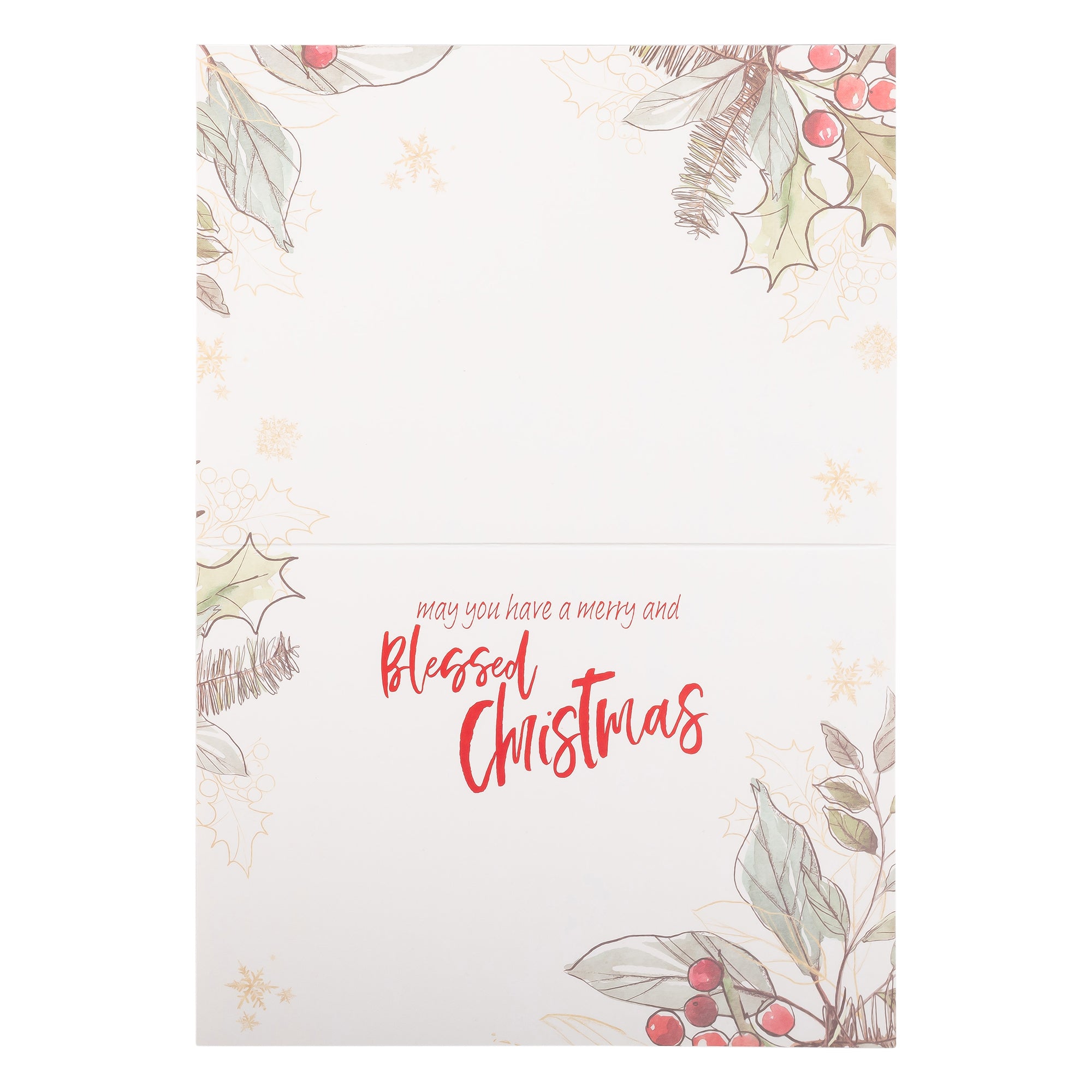 Boxed Christmas Cards: Holly Merry Christmas