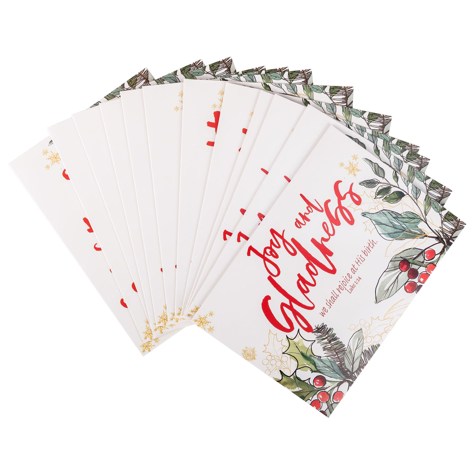 Boxed Christmas Cards: Holly Merry Christmas